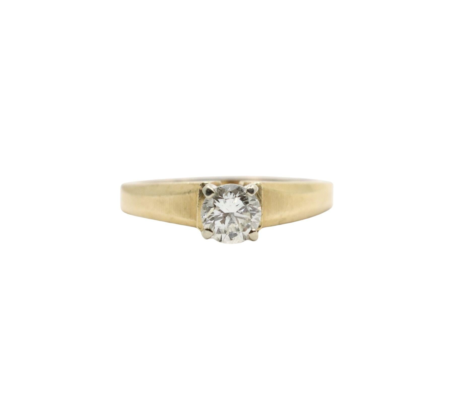 Vintage 14K Gold Diamond Ring