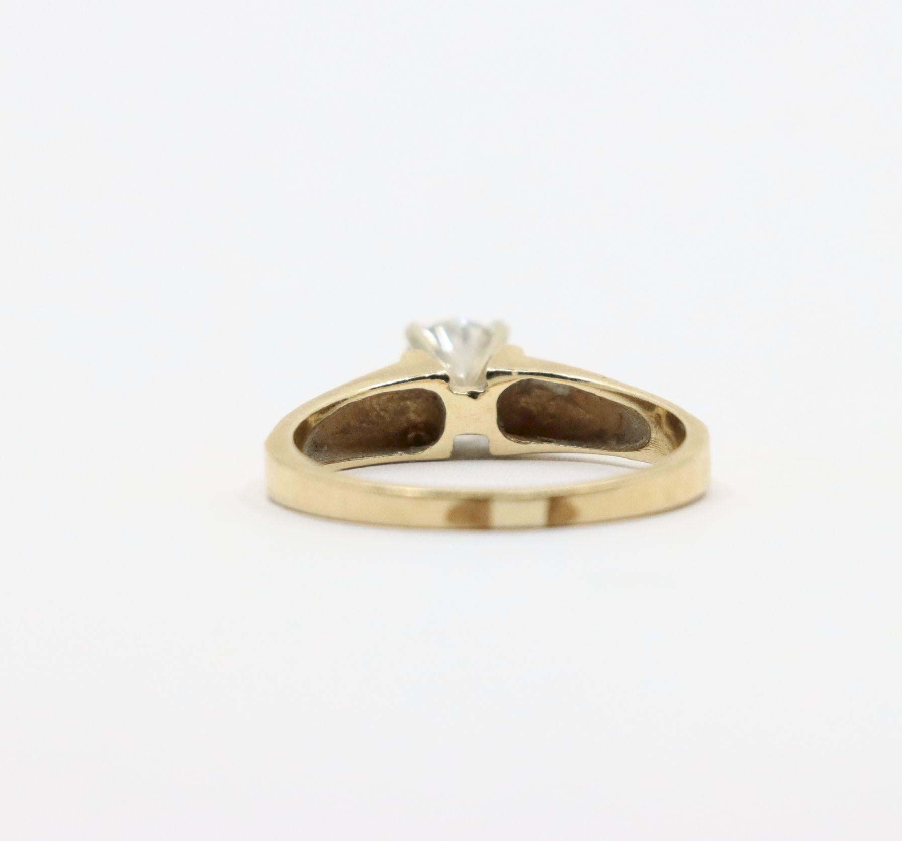 Vintage 14K Gold Diamond Ring