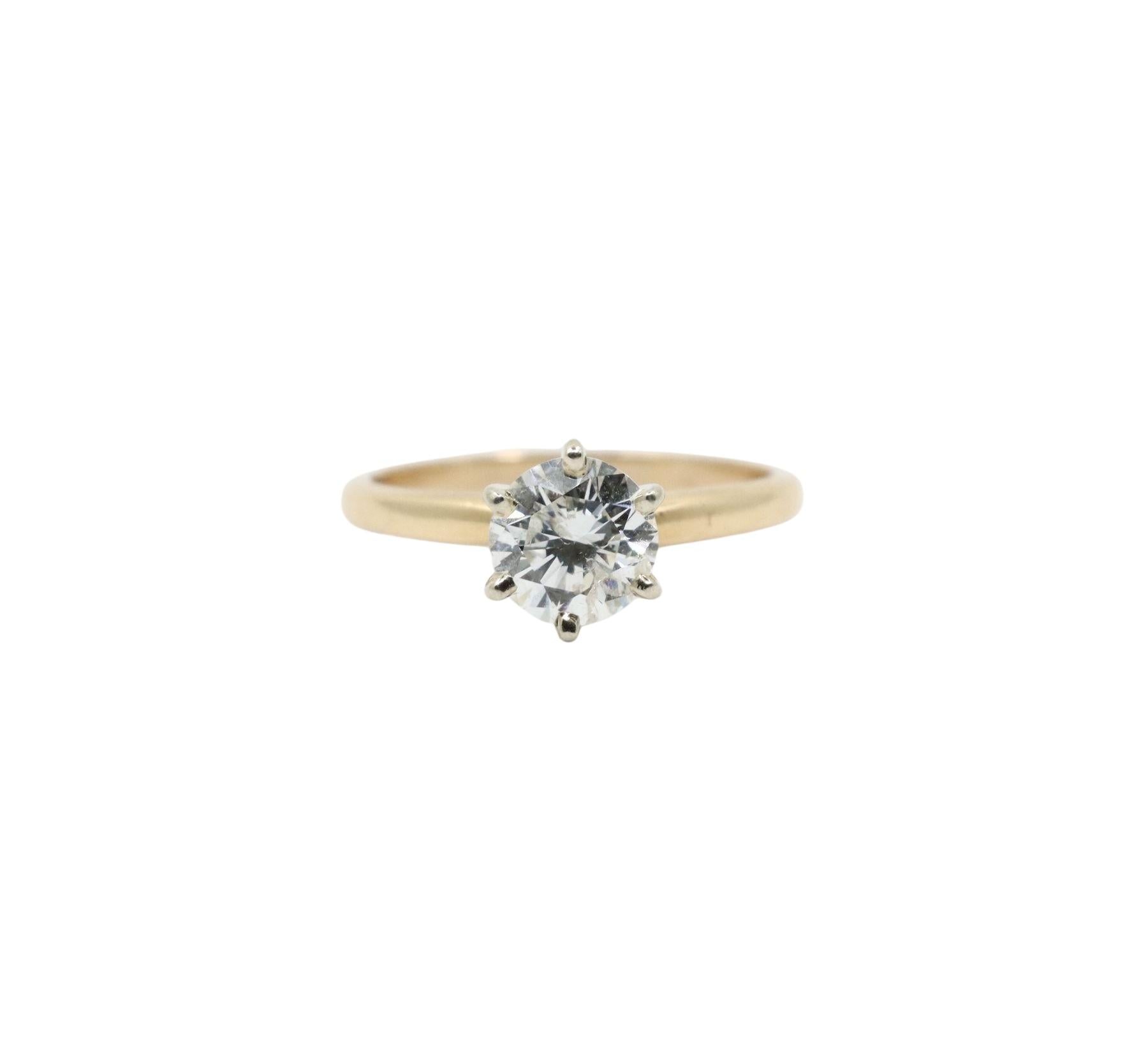 Vintage 14K Gold Diamond Ring