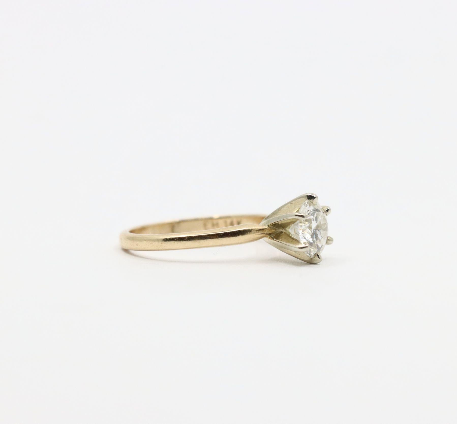 Vintage 14K Gold Diamond Ring