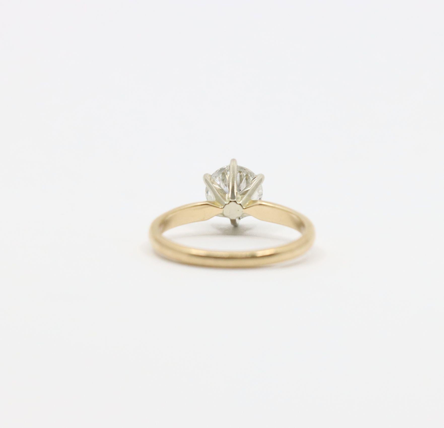 Vintage 14K Gold Diamond Ring