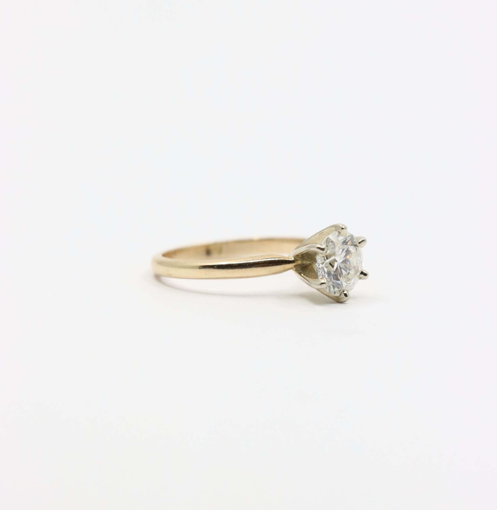 Vintage 14K Gold Diamond Ring