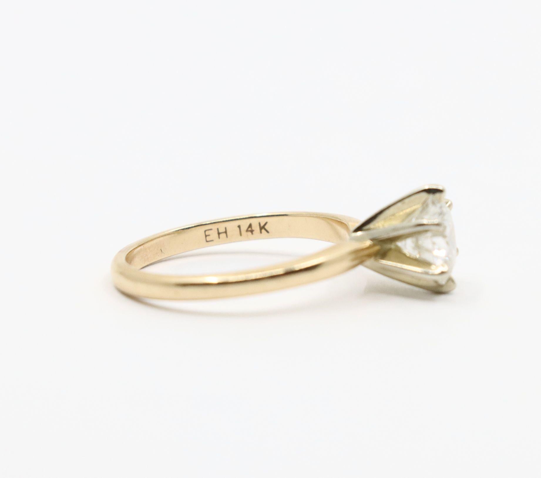 Vintage 14K Gold Diamond Ring