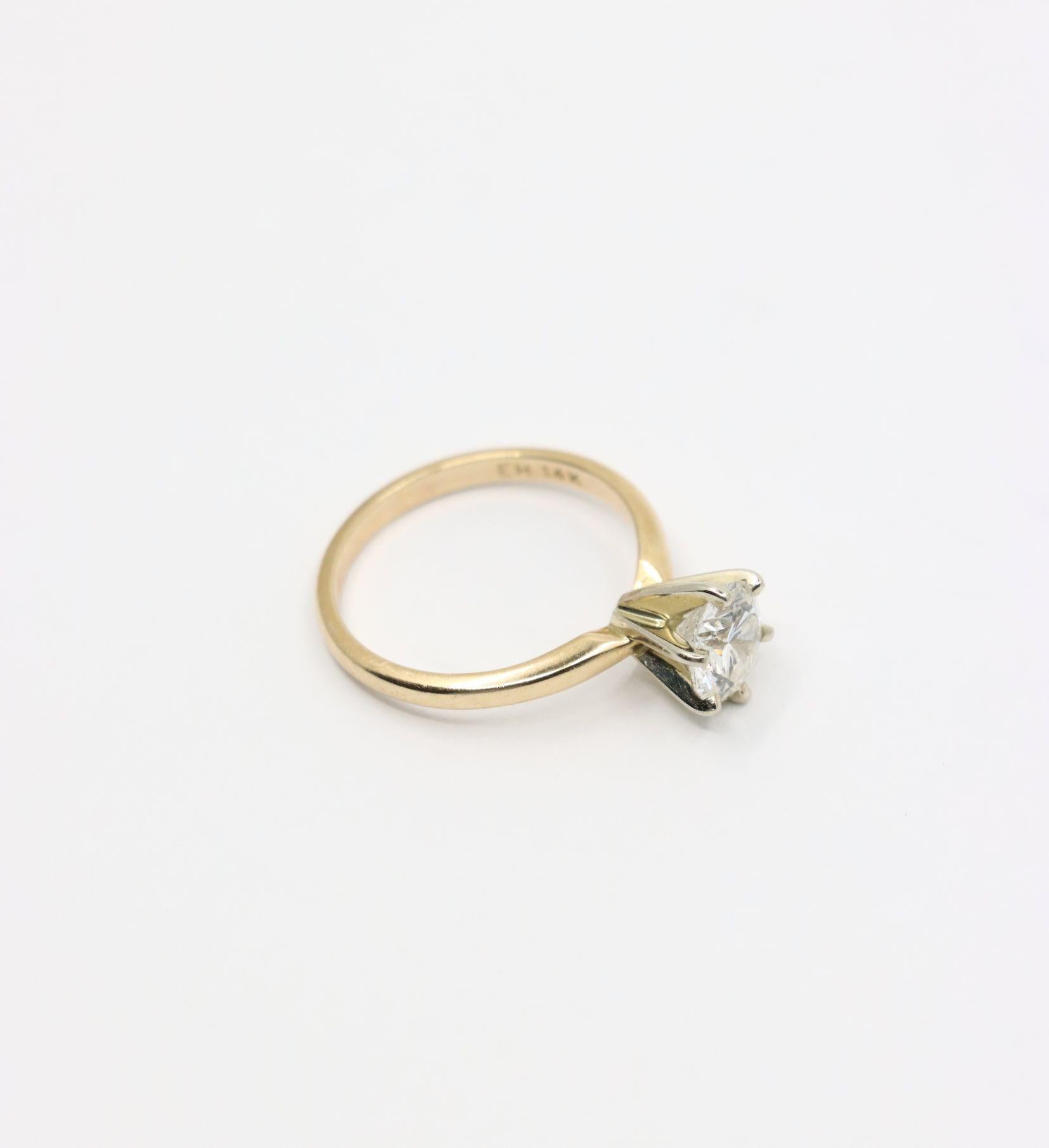 Vintage 14K Gold Diamond Ring