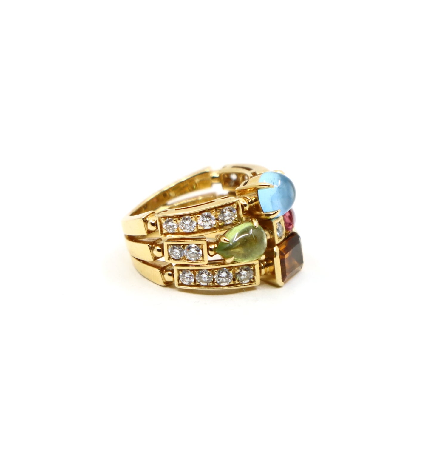 Bulgari Allegra Diamond & Multi-Gemstone Ring