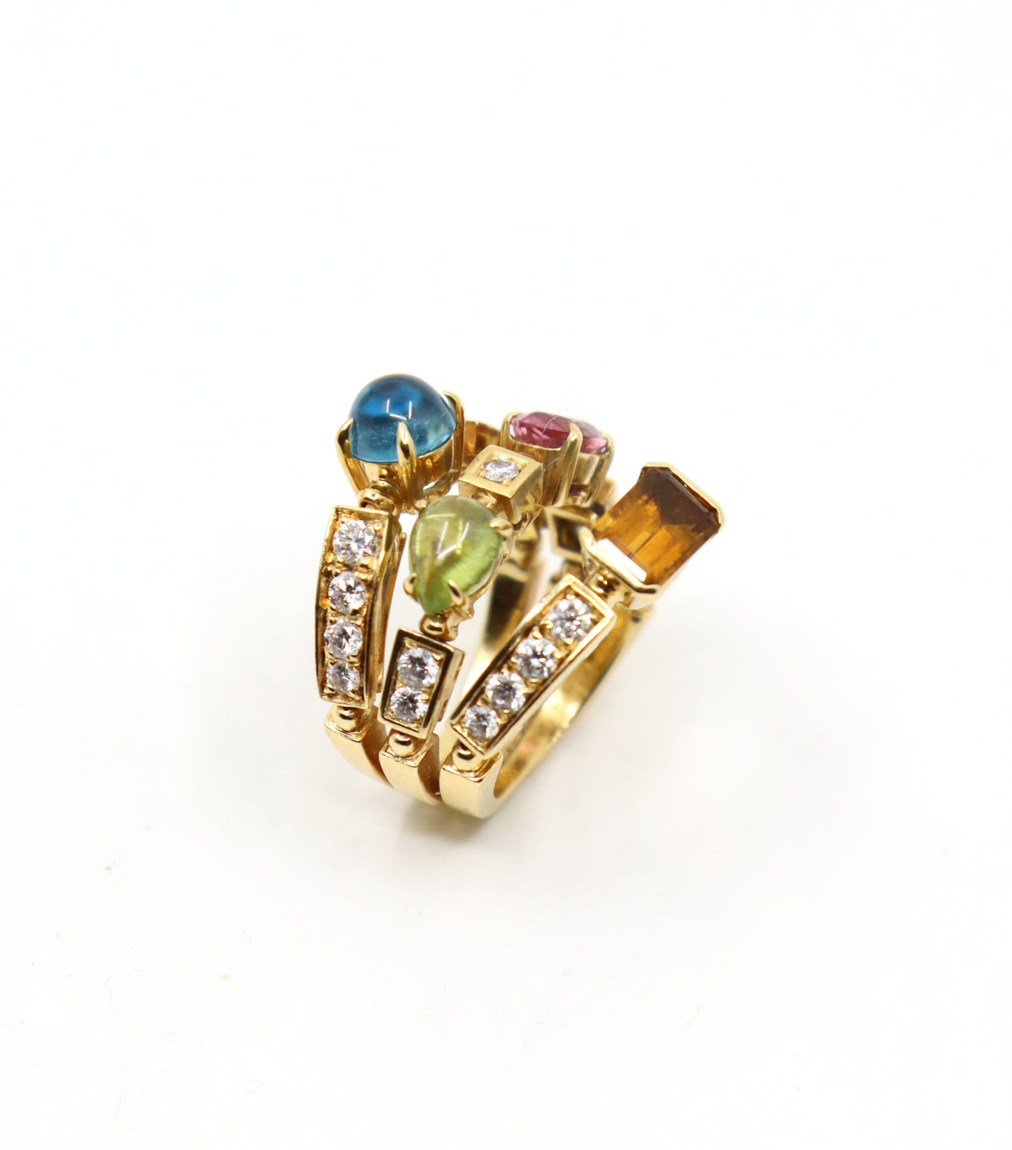 Bulgari Allegra Diamond & Multi-Gemstone Ring
