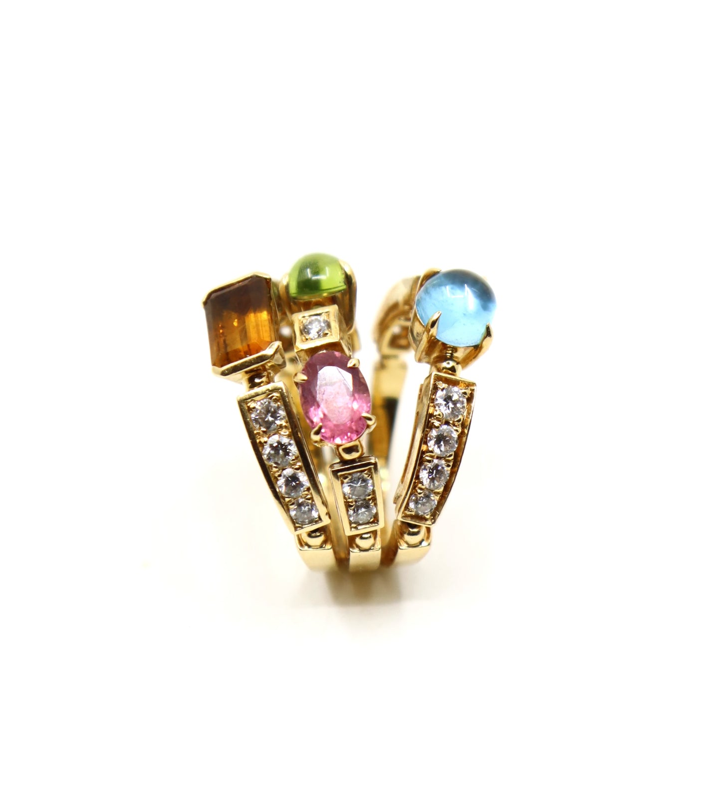 Bulgari Allegra Diamond & Multi-Gemstone Ring
