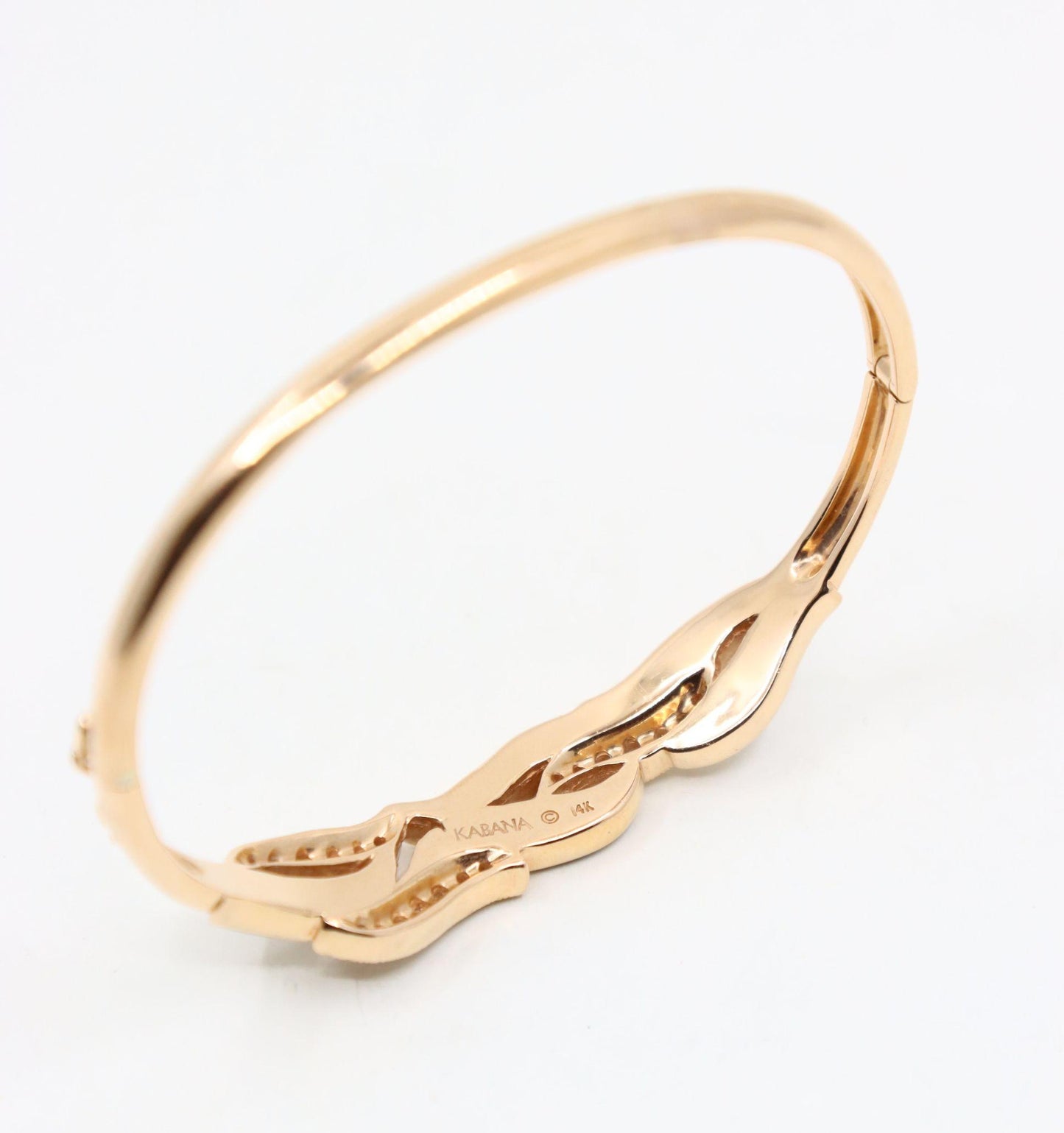 Kabana 14K Gold Diamond Mother of Pearl Bracelet