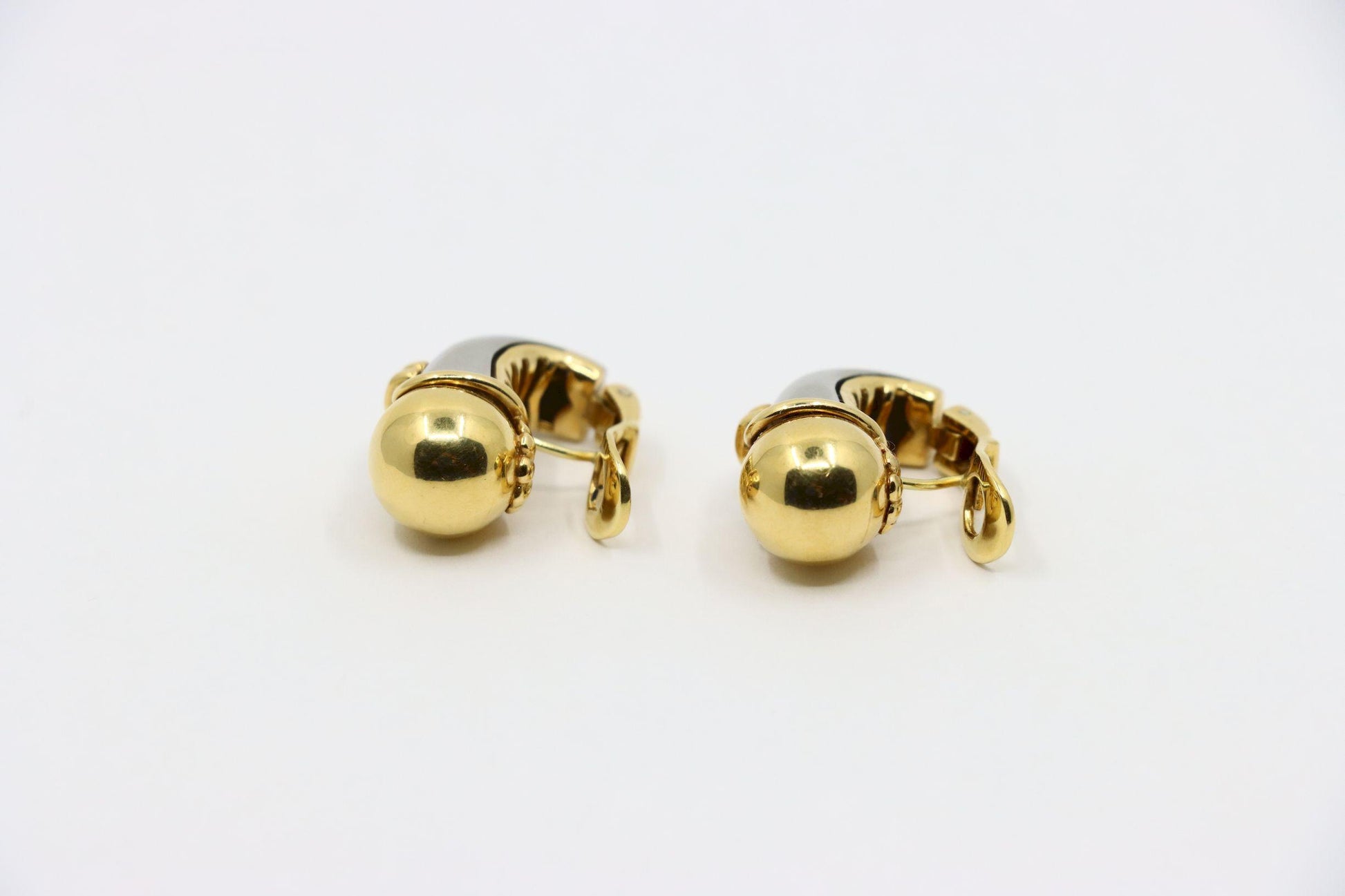 Bulgari 18K Yellow White Gold Earring