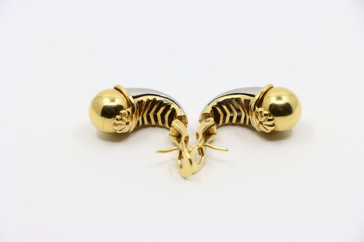 Bulgari 18K Yellow White Gold Earring