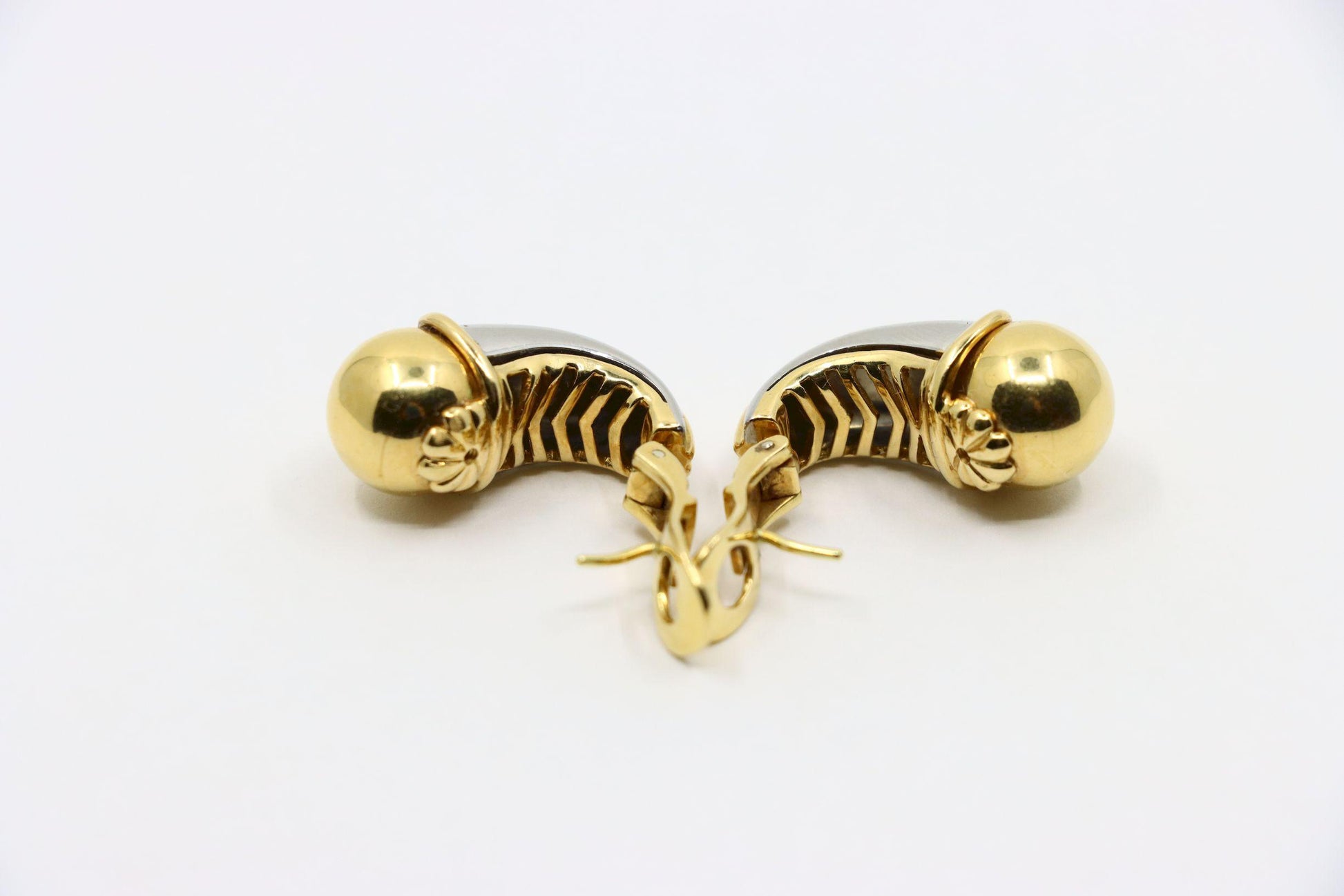 Bulgari 18K Yellow White Gold Earring