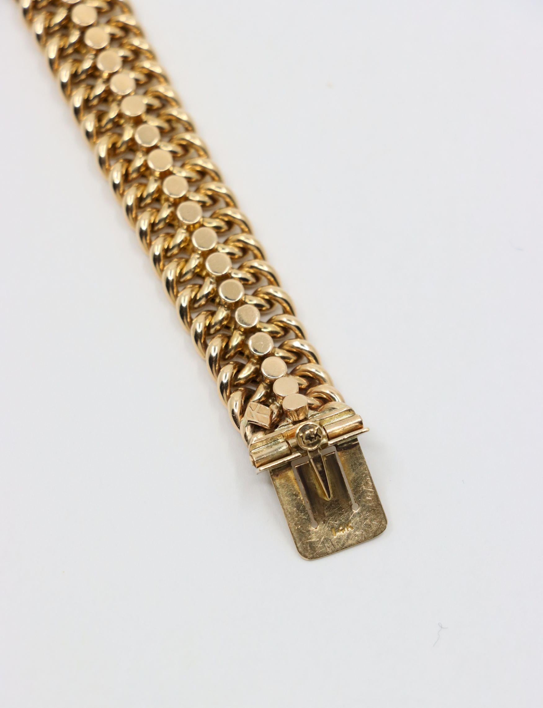 Antique 1912's 14K Gold Bracelet