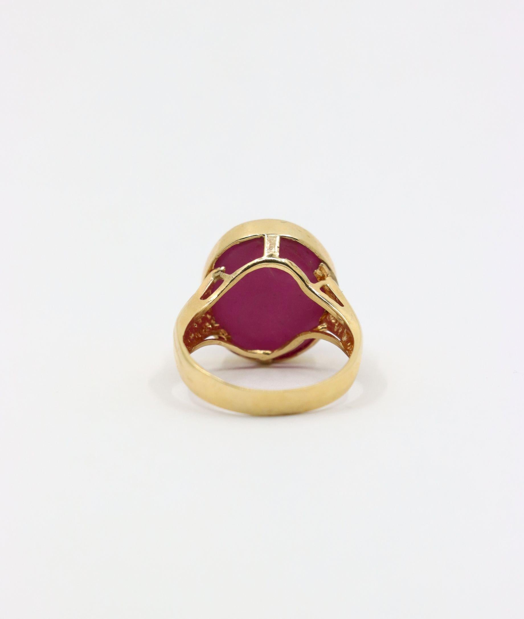 Vintage 14K Gold Ruby Ring