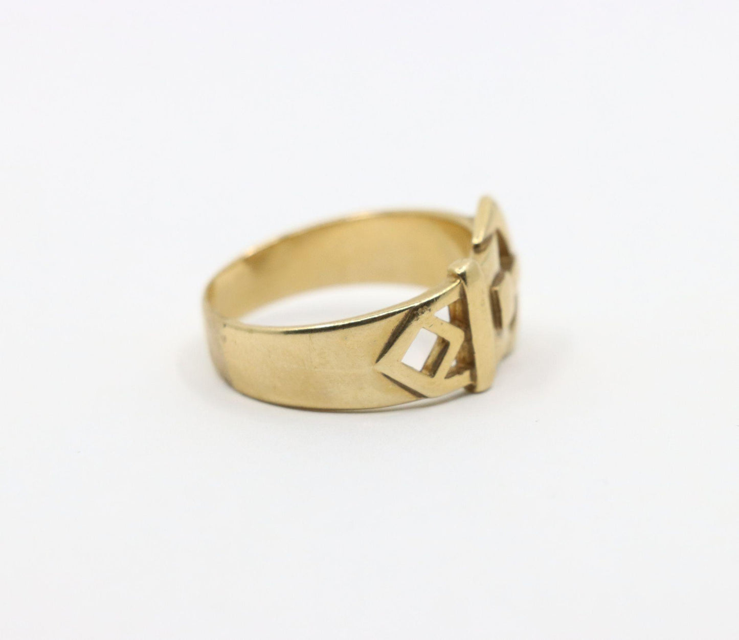 Antique 9K Gold Belt Ring
