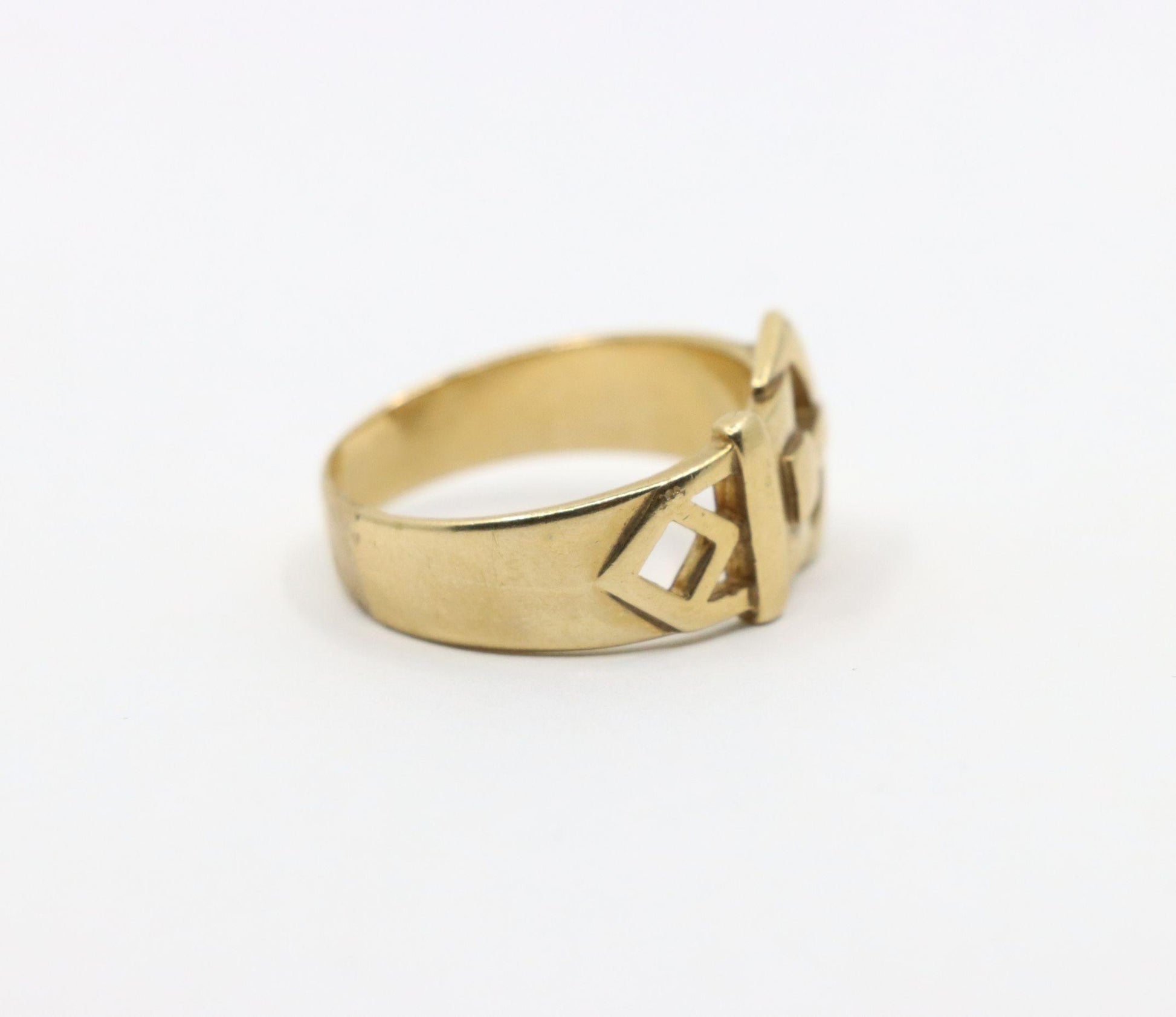 Antique 9K Gold Belt Ring