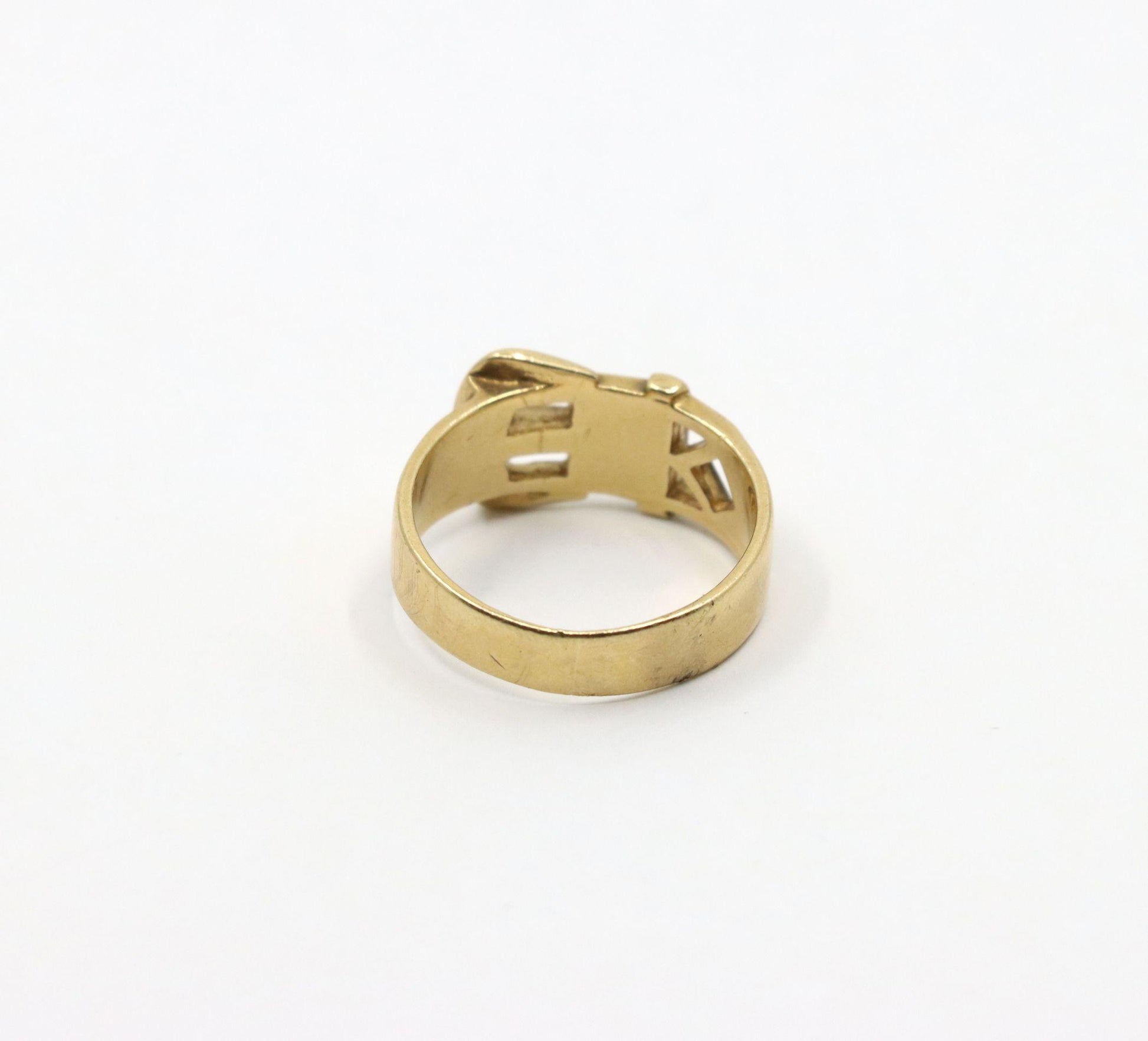 Antique 9K Gold Belt Ring