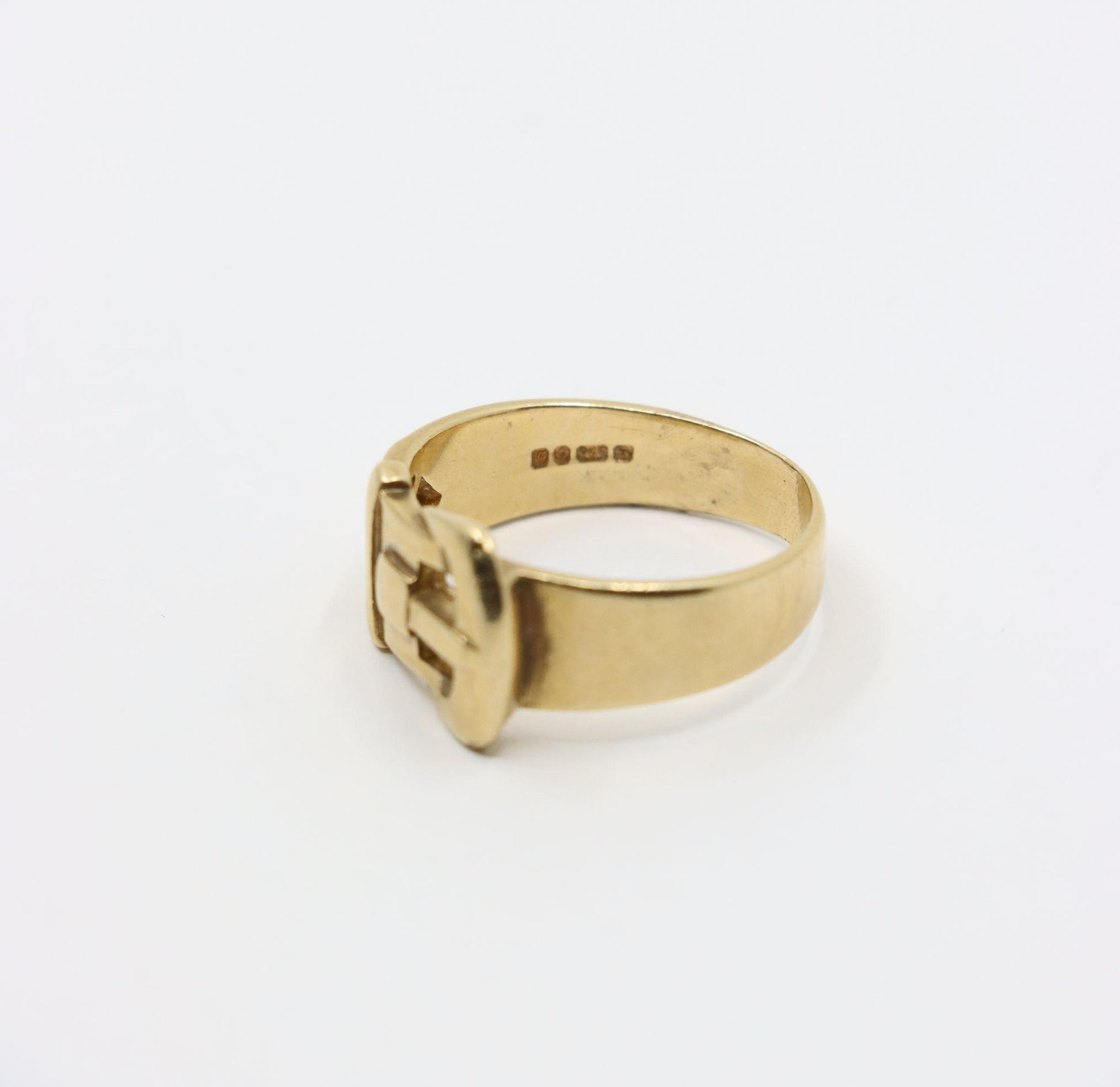 Antique 9K Gold Belt Ring