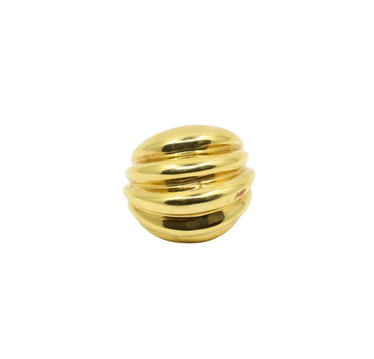 Vintage 18K Gold Wave Ring