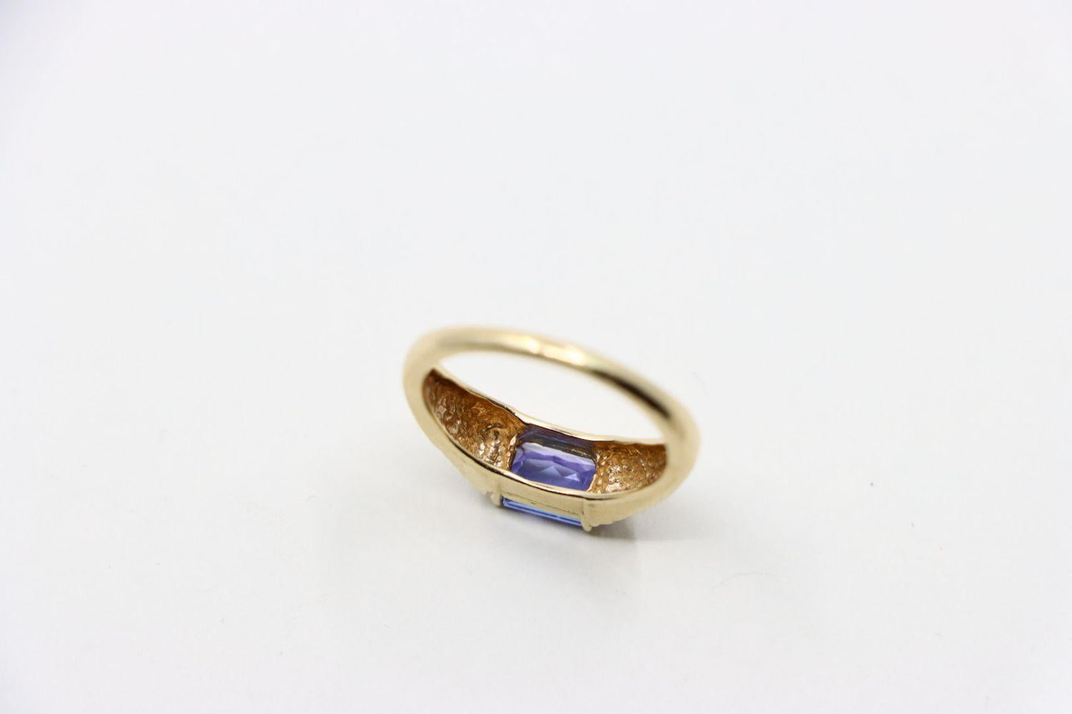 Vintage 14K Gold Tanzantie Ring