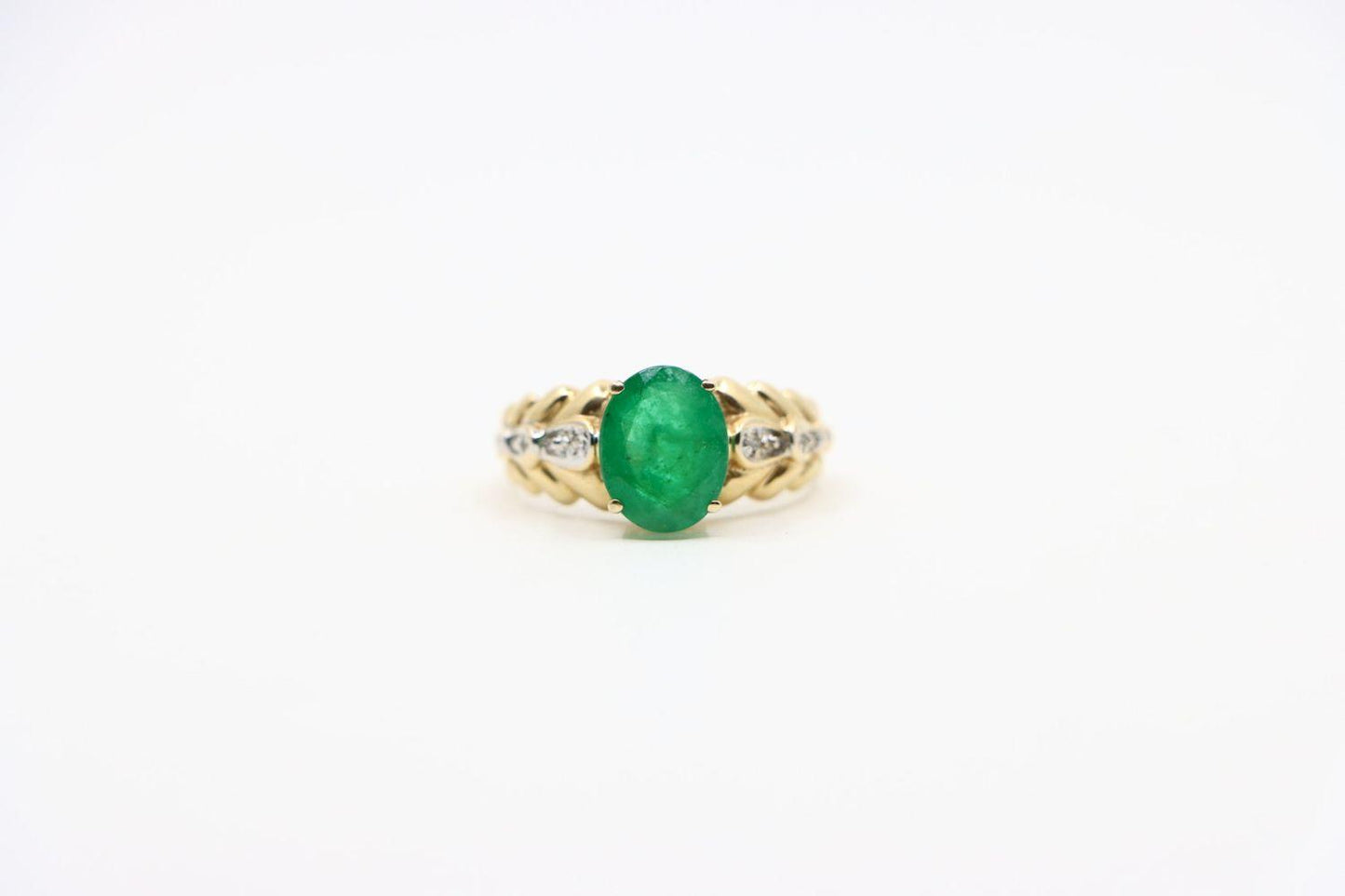 Vintage 14K Gold Emerald Ring