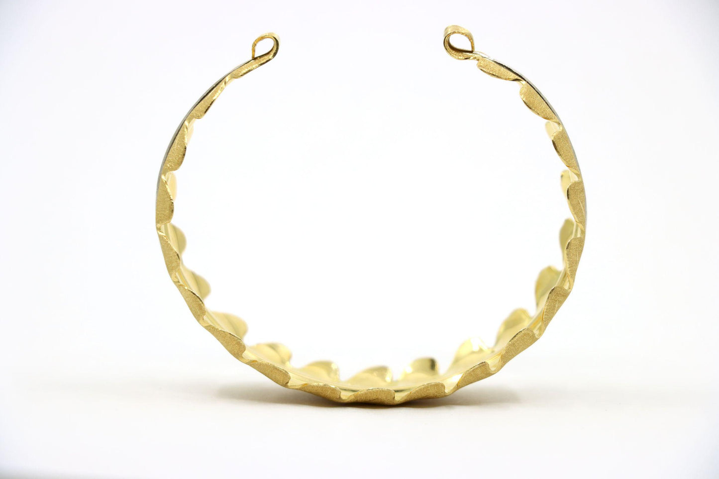 Buccellati 18K Gold Leaf Motif Cuff Bracelet
