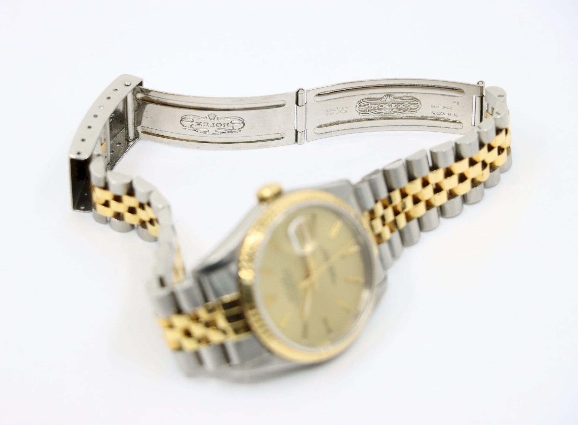 A Pair of Rolex 18K Gold Oyster Perpetual Datejust Gent's & Ladies Watch