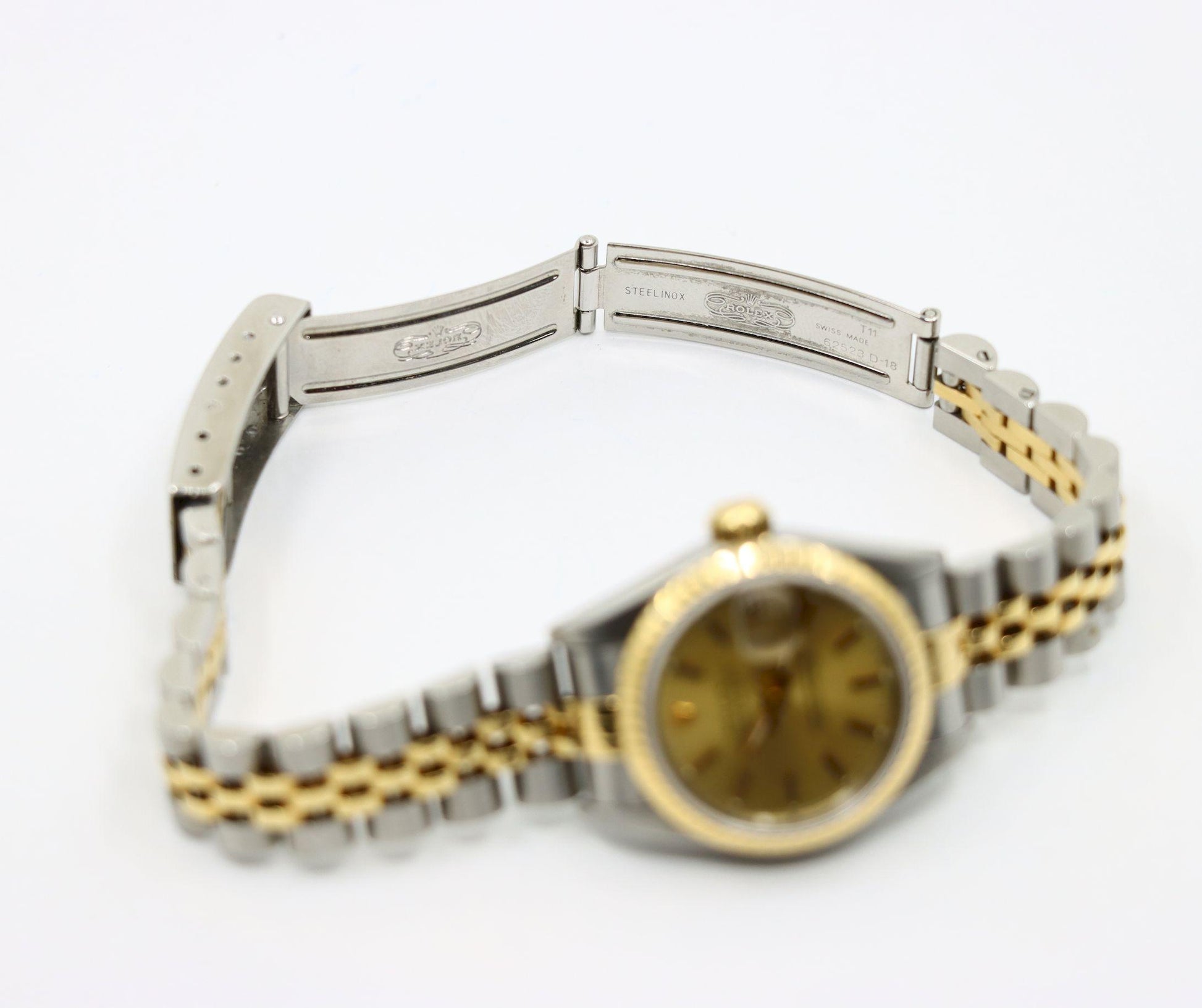 A Pair of Rolex 18K Gold Oyster Perpetual Datejust Gent's & Ladies Watch