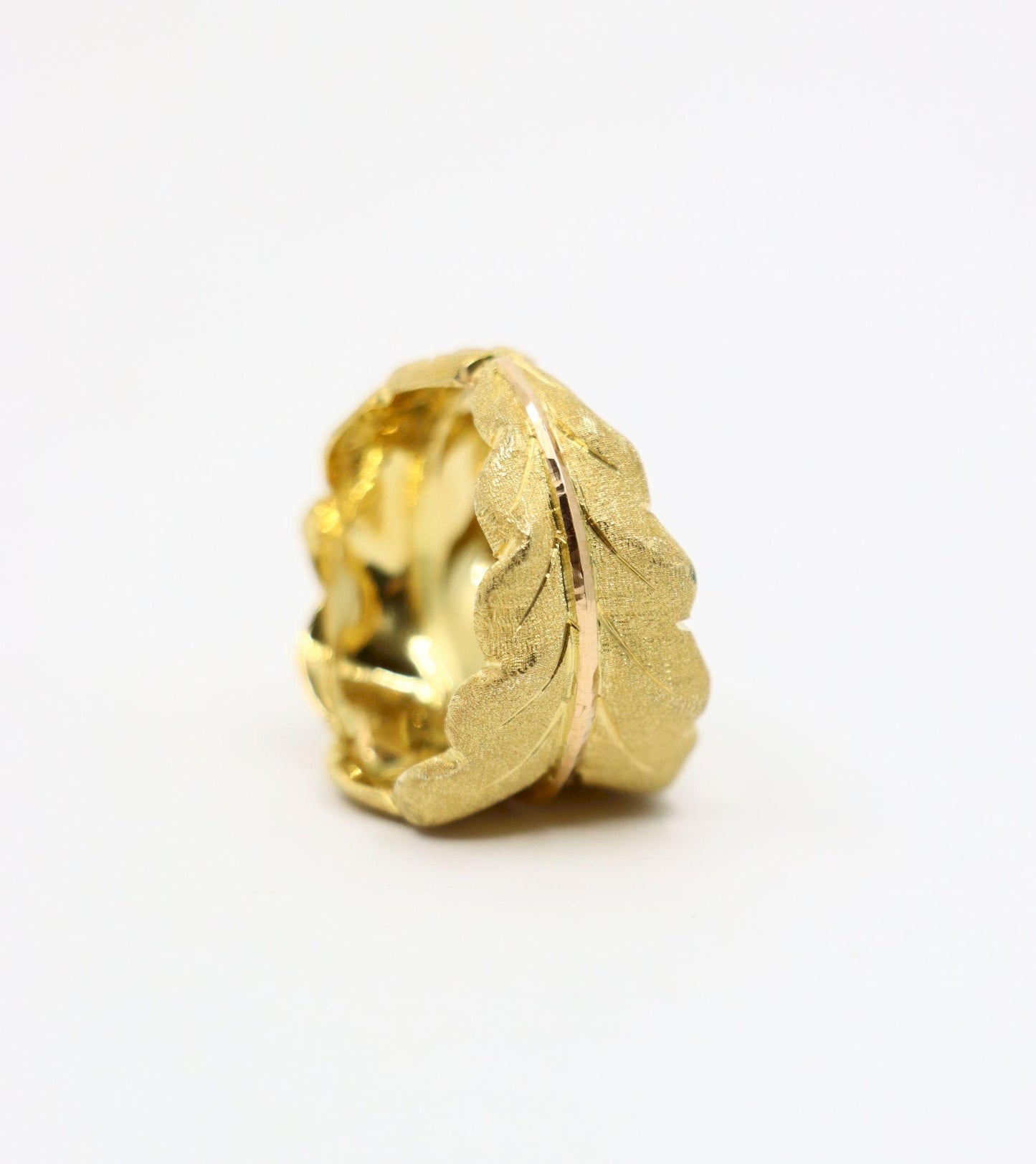 Buccellati 18K Gold Leaf Motif Ring