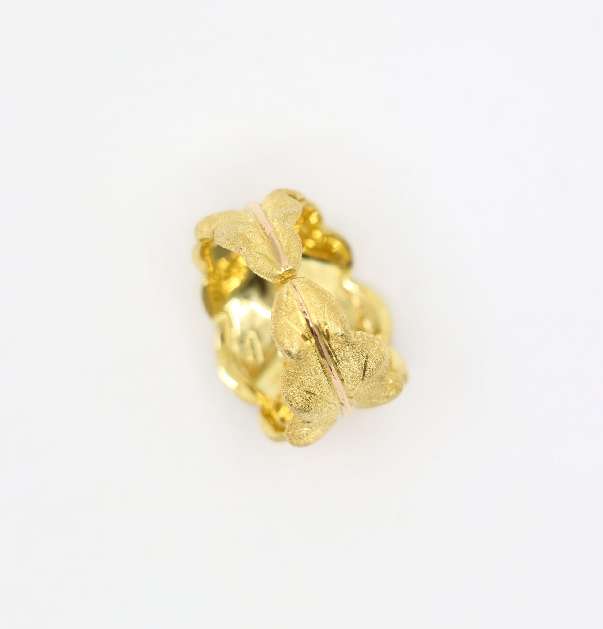 Buccellati 18K Gold Leaf Motif Ring