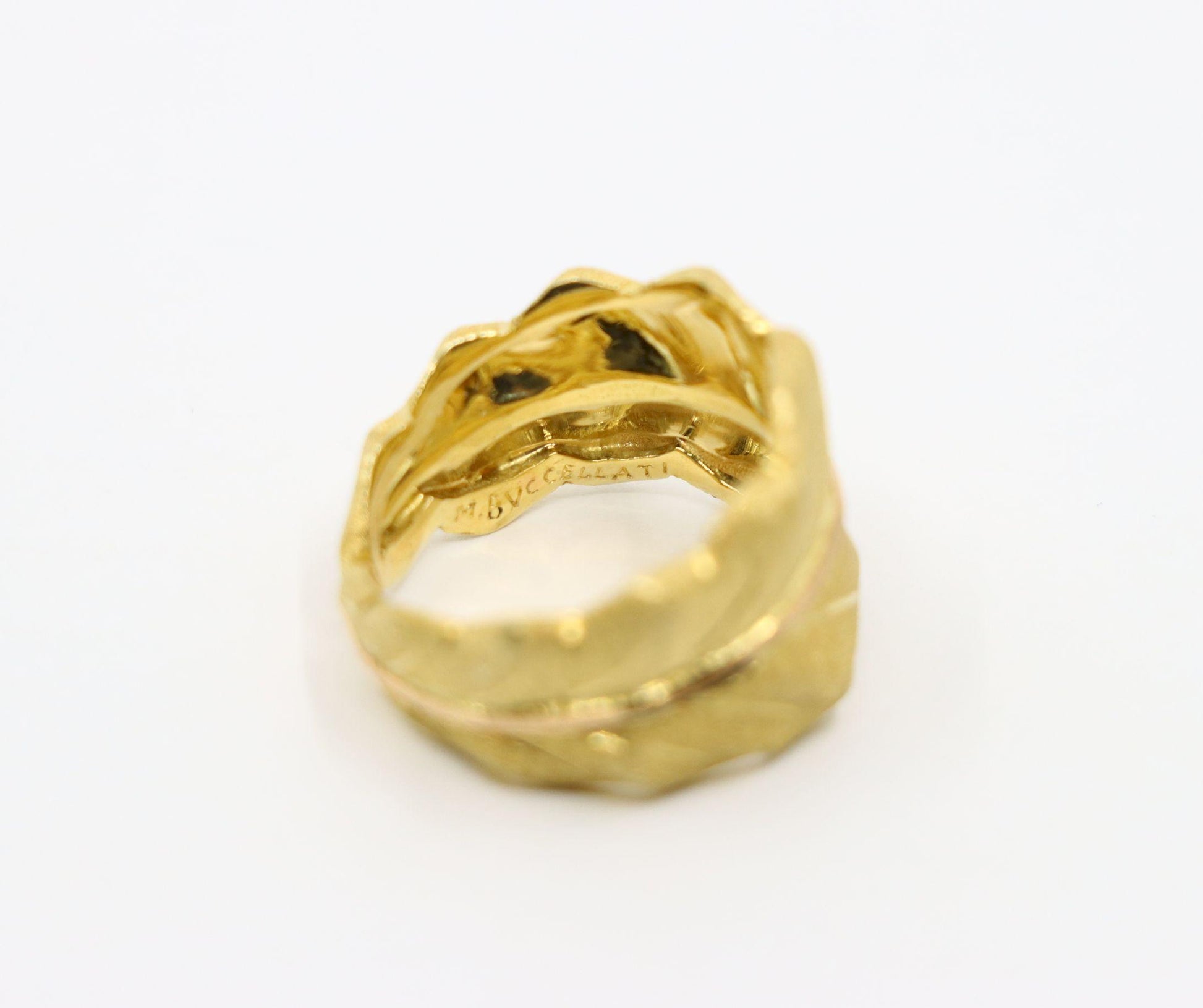 Buccellati 18K Gold Leaf Motif Ring