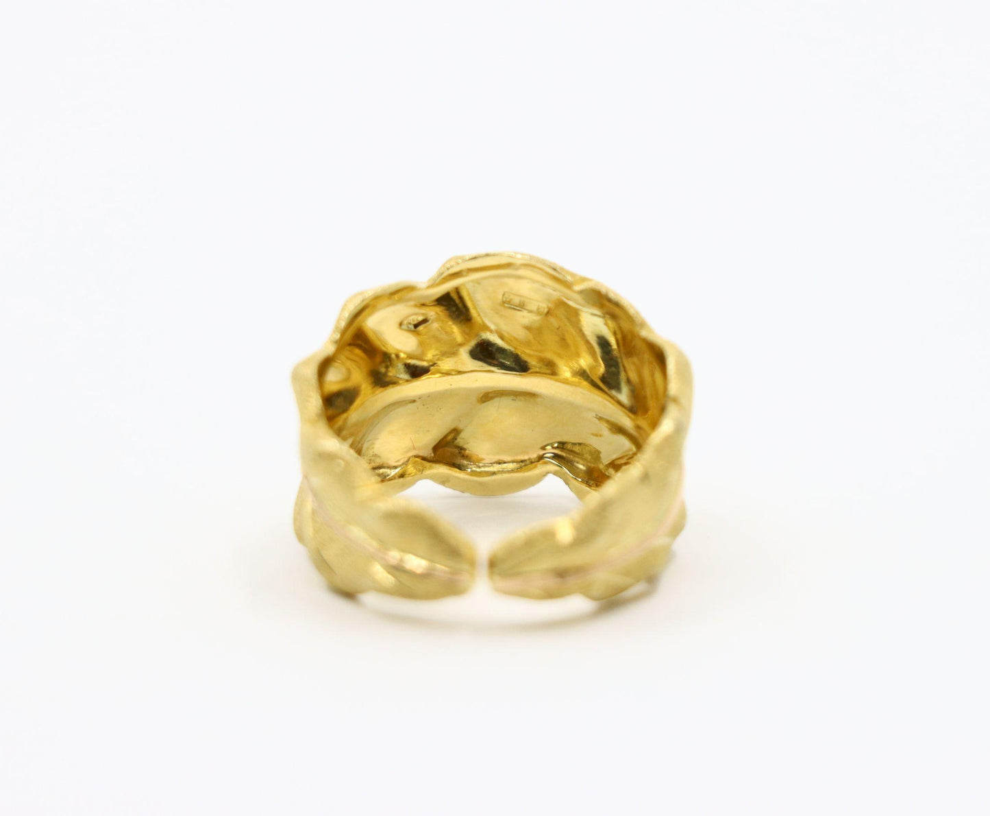 Buccellati 18K Gold Leaf Motif Ring
