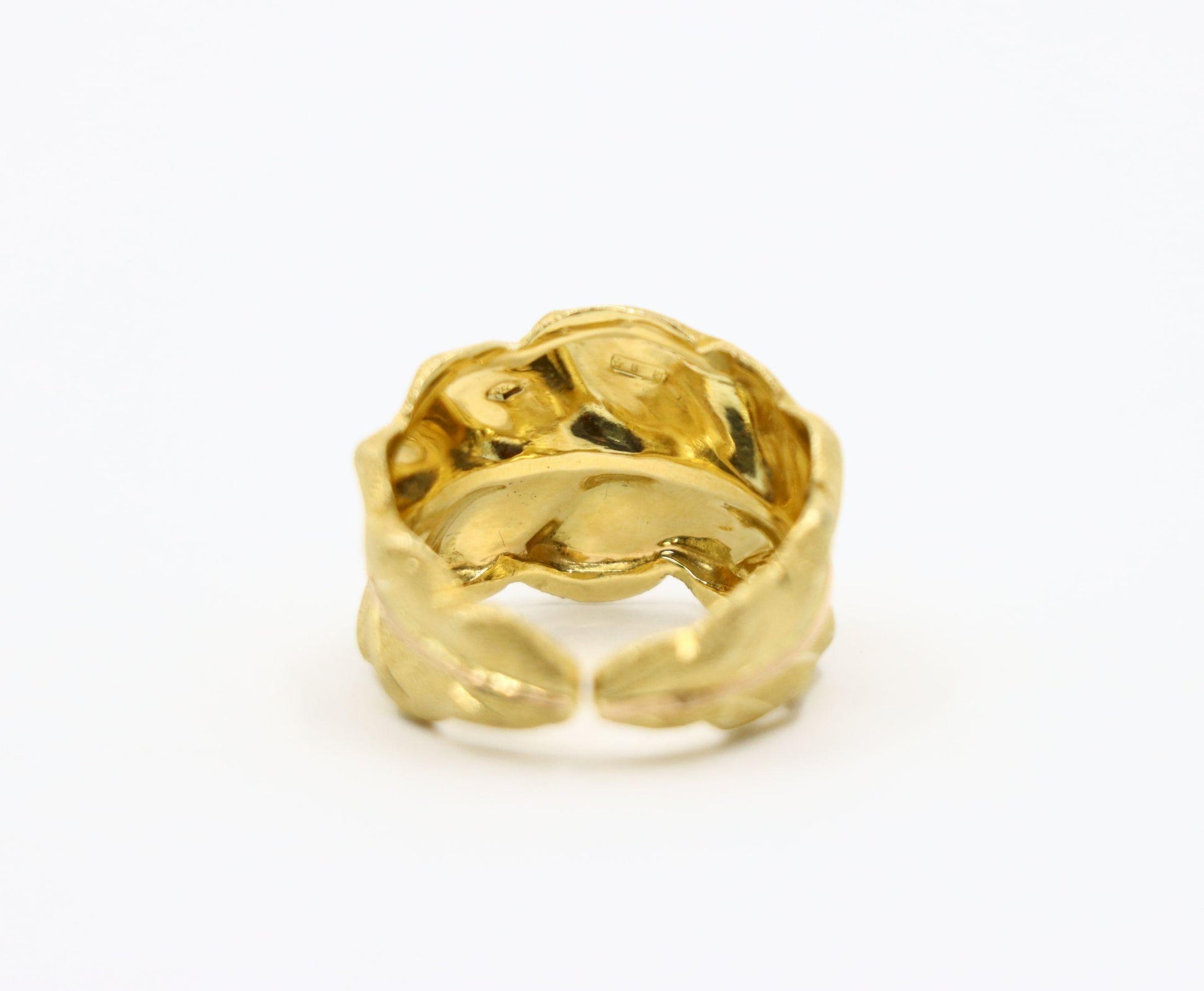 Buccellati 18K Gold Leaf Motif Ring