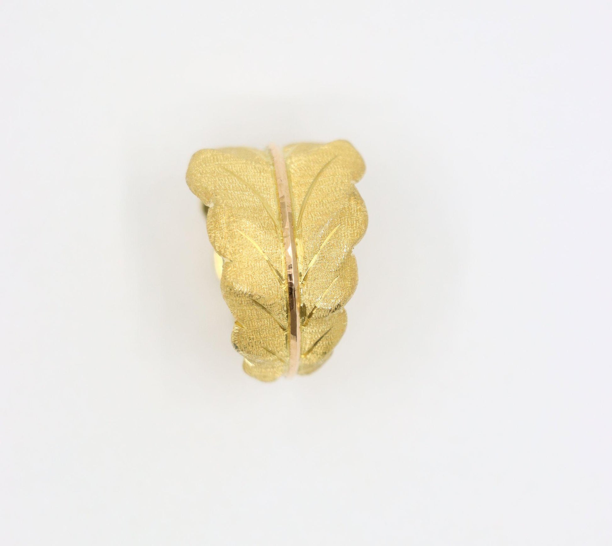 Buccellati 18K Gold Leaf Motif Ring