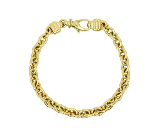 Vintage 18K Gold Chain Bracelet