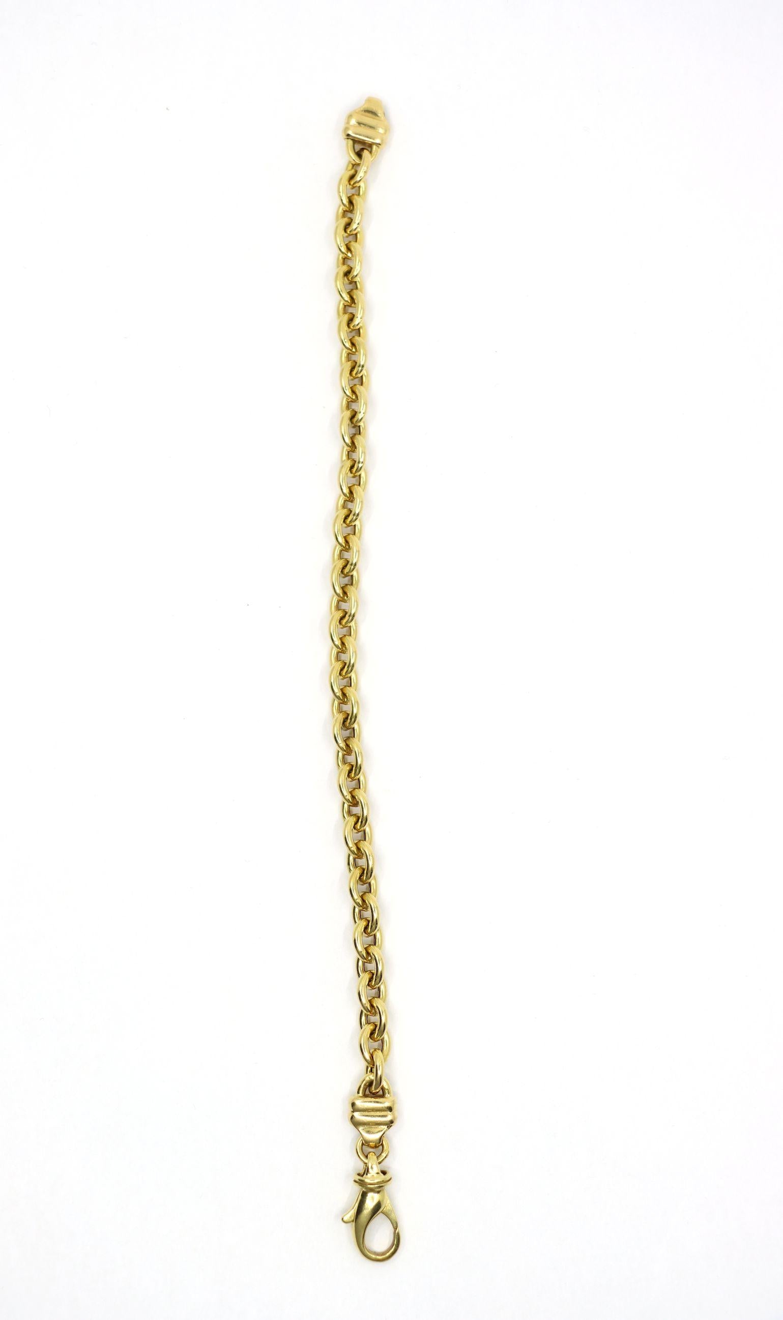 Vintage 18K Gold Chain Bracelet