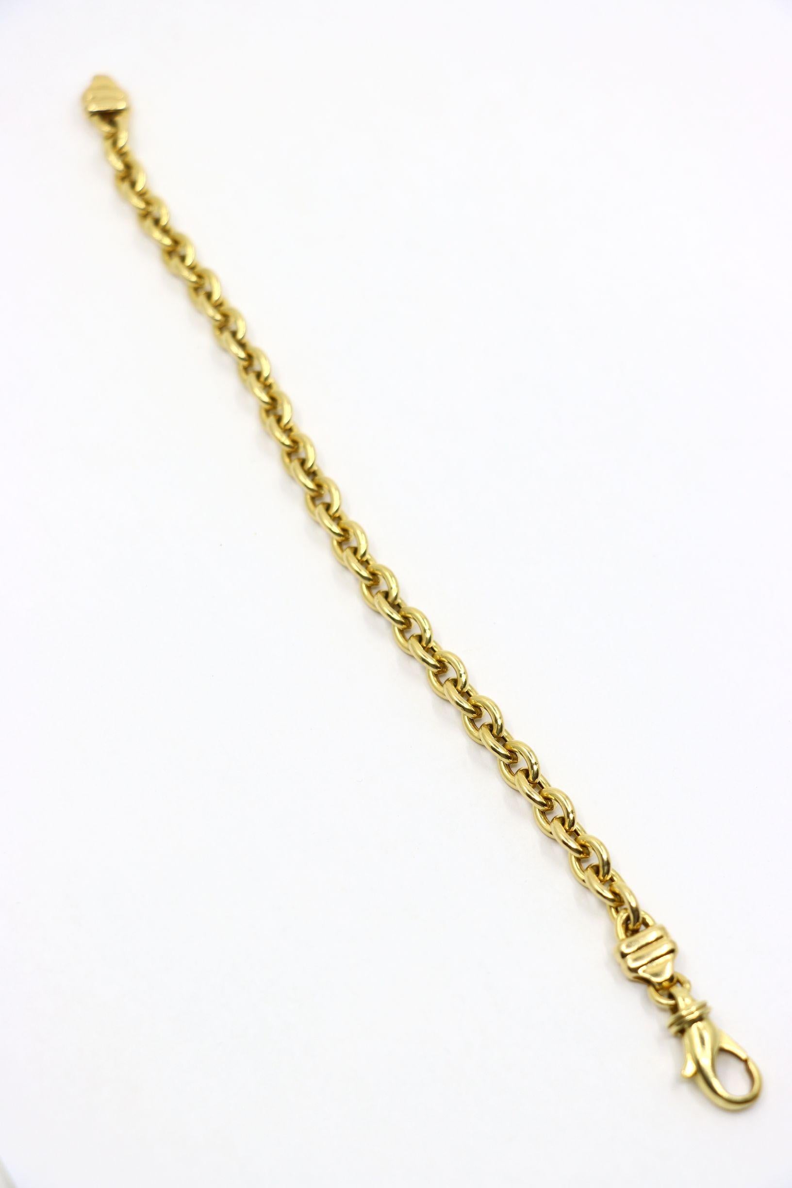Vintage 18K Gold Chain Bracelet