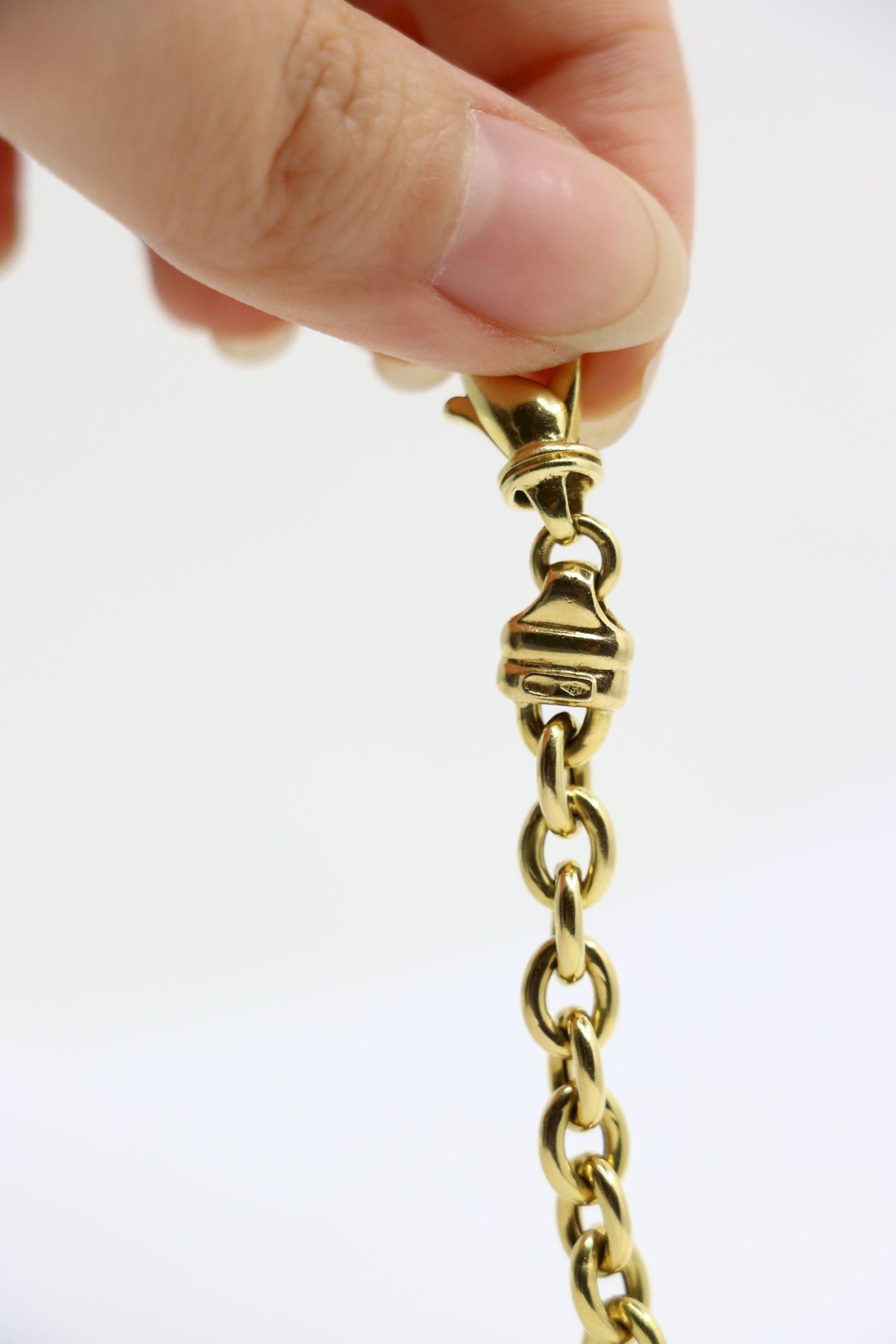 Vintage 18K Gold Chain Bracelet