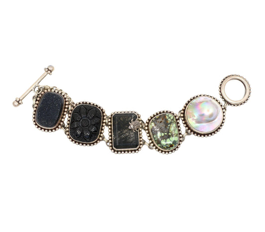 Stephen Dweck Sterling Multistone Station Bracelet