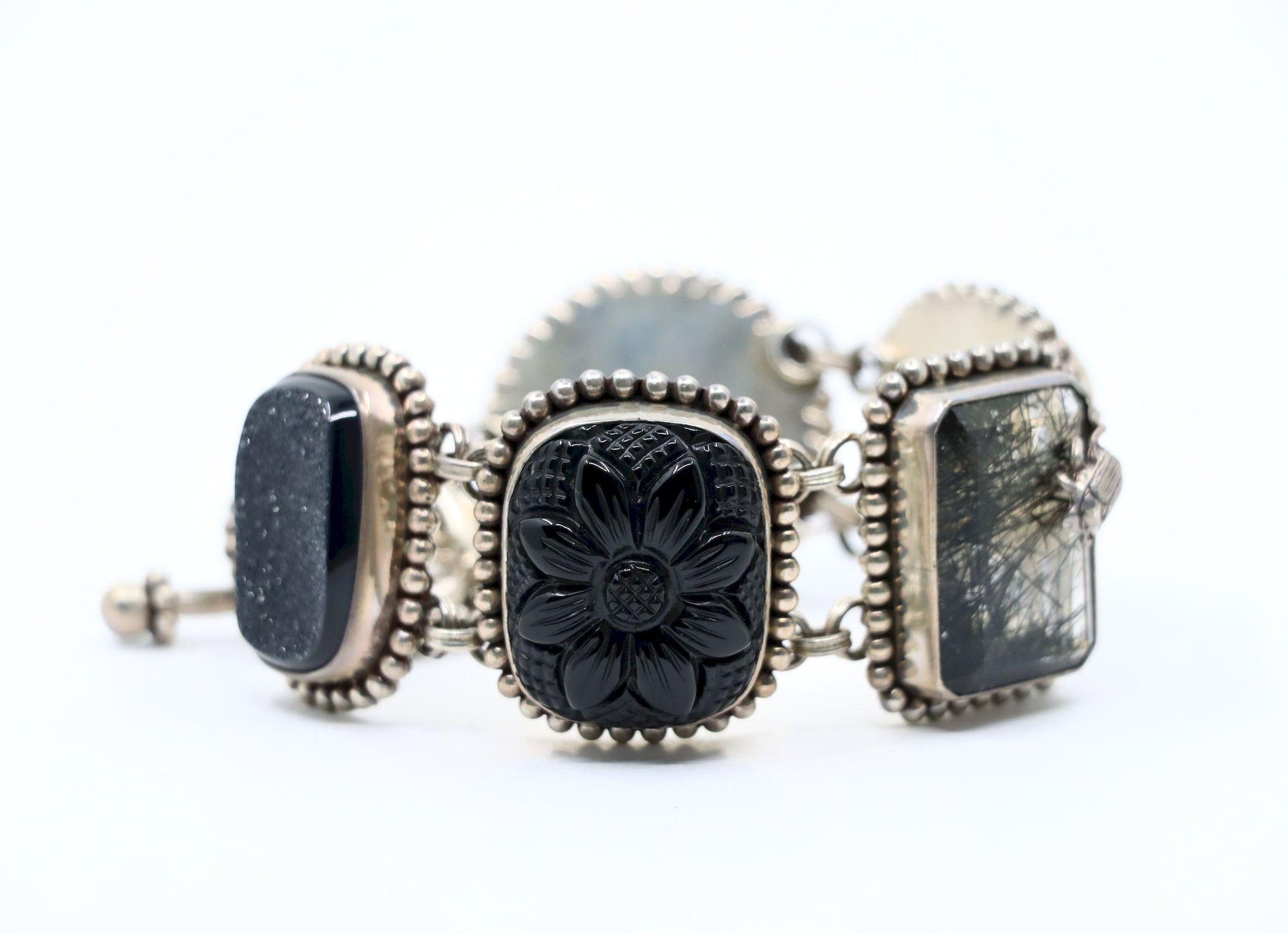 Stephen Dweck Sterling Multistone Station Bracelet