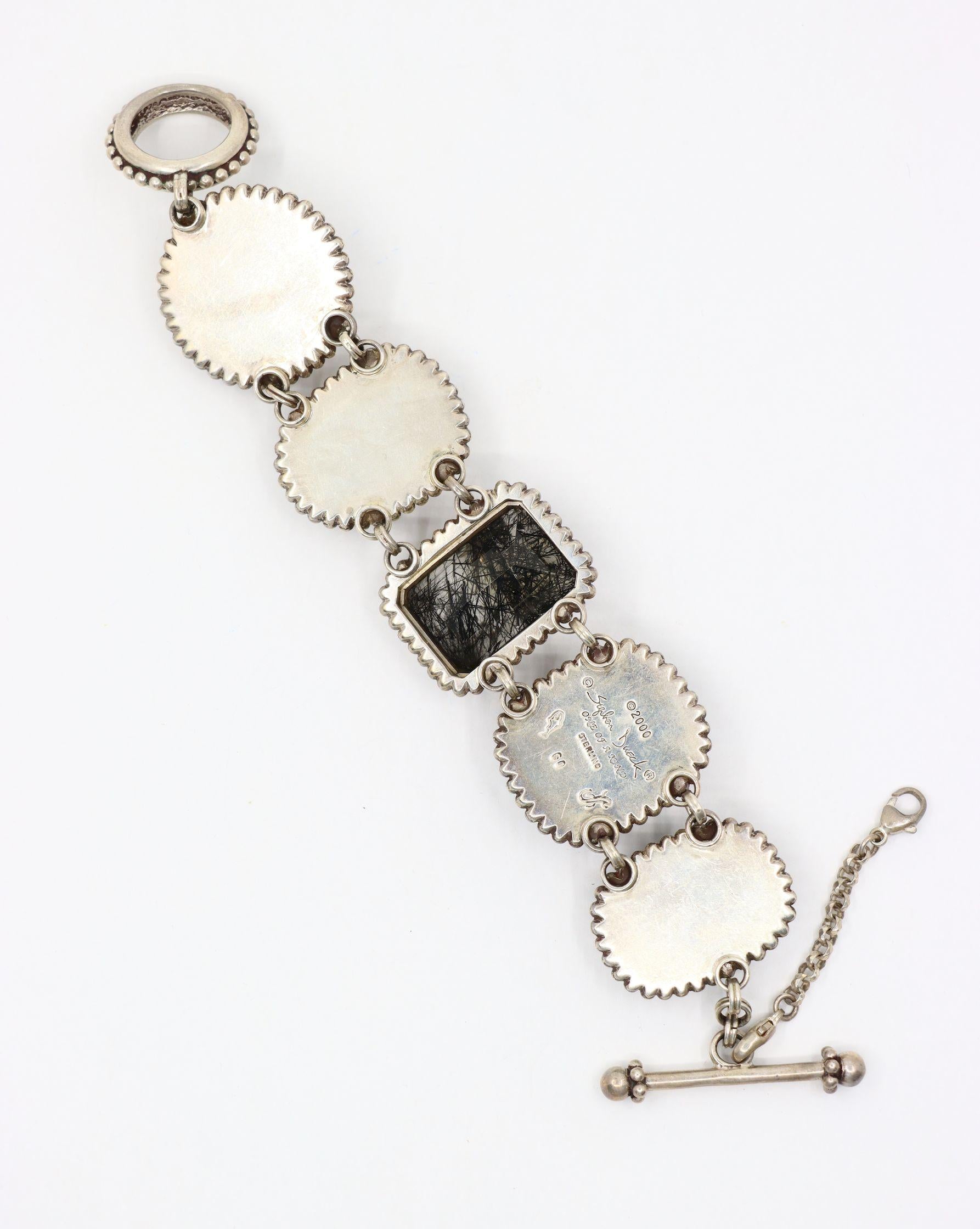 Stephen Dweck Sterling Multistone Station Bracelet