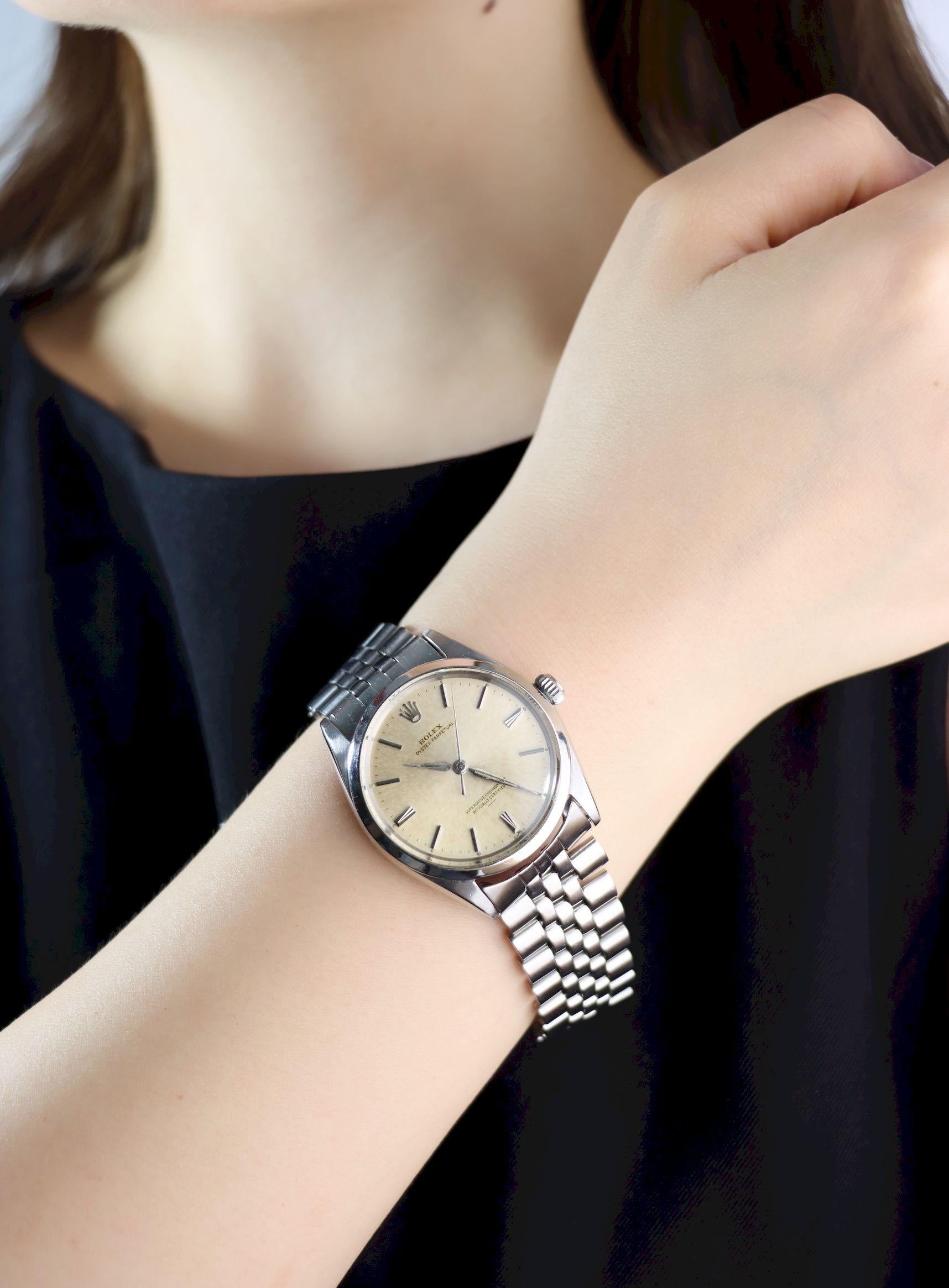 Vintage Rolex Steel Oyster Perpetual Watch