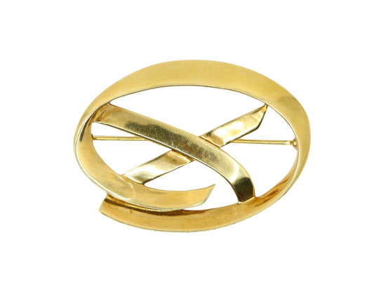 Tiffany & Co. 18K Gold Paloma Picasso Kiss Brooch