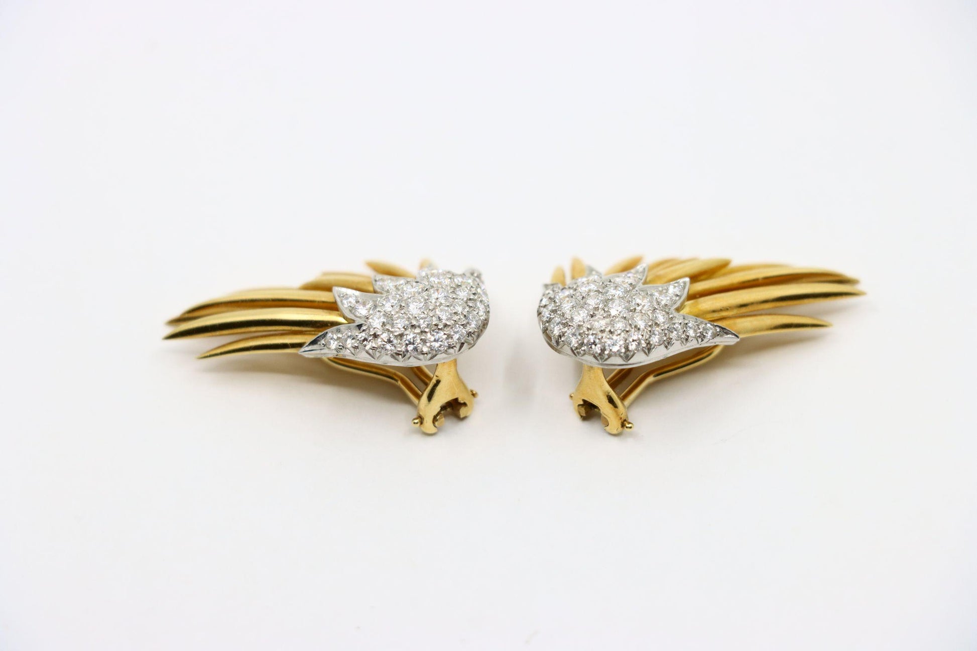 Tiffany & Co. 18K Gold Jean Schlumberger Flame Earrings