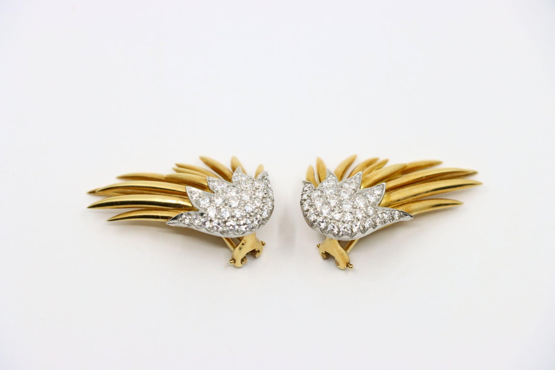 Tiffany & Co. 18K Gold Jean Schlumberger Flame Earrings
