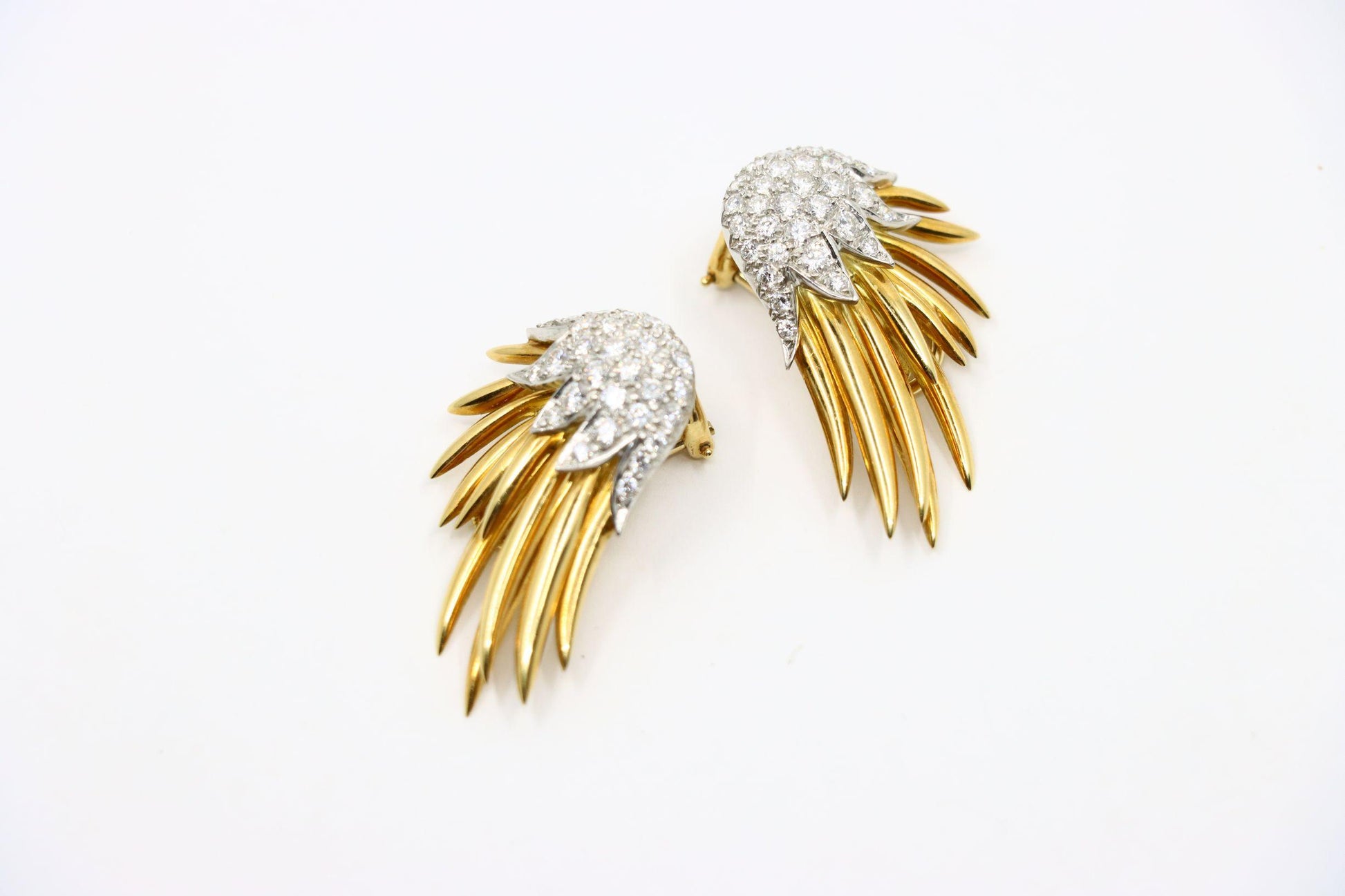 Tiffany & Co. 18K Gold Jean Schlumberger Flame Earrings