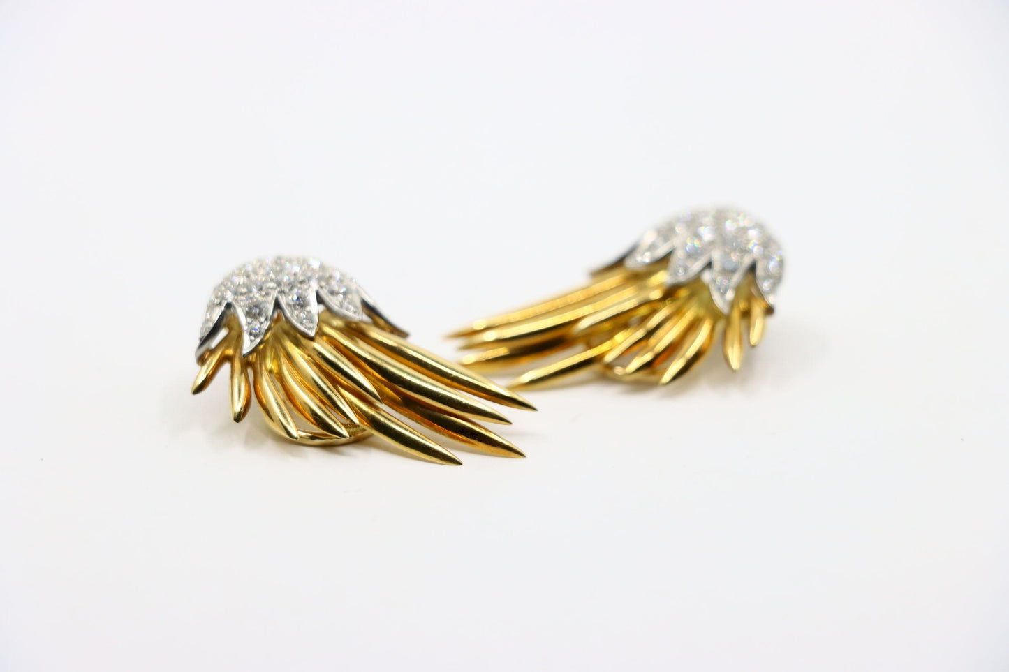 Tiffany & Co. 18K Gold Jean Schlumberger Flame Earrings
