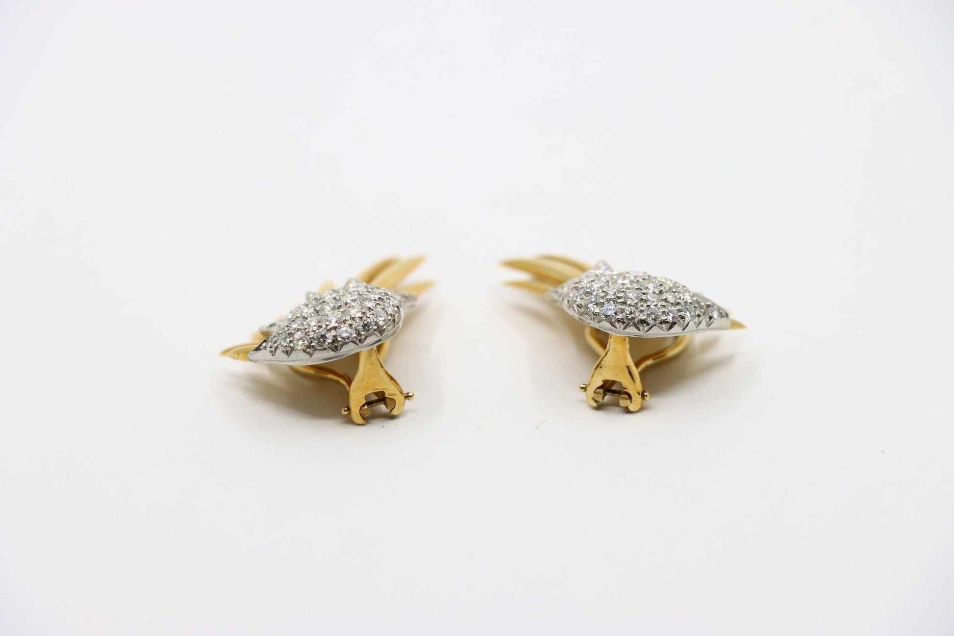 Tiffany & Co. 18K Gold Jean Schlumberger Flame Earrings