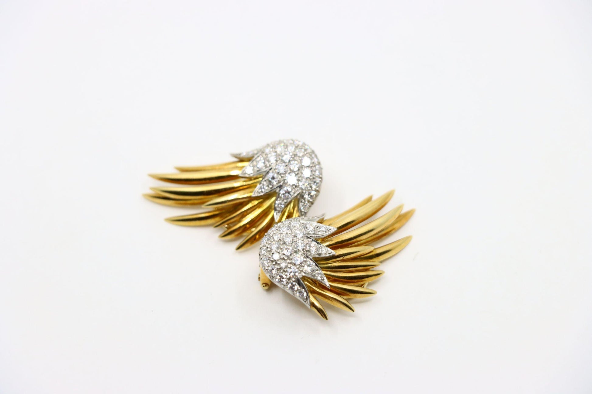 Tiffany & Co. 18K Gold Jean Schlumberger Flame Earrings