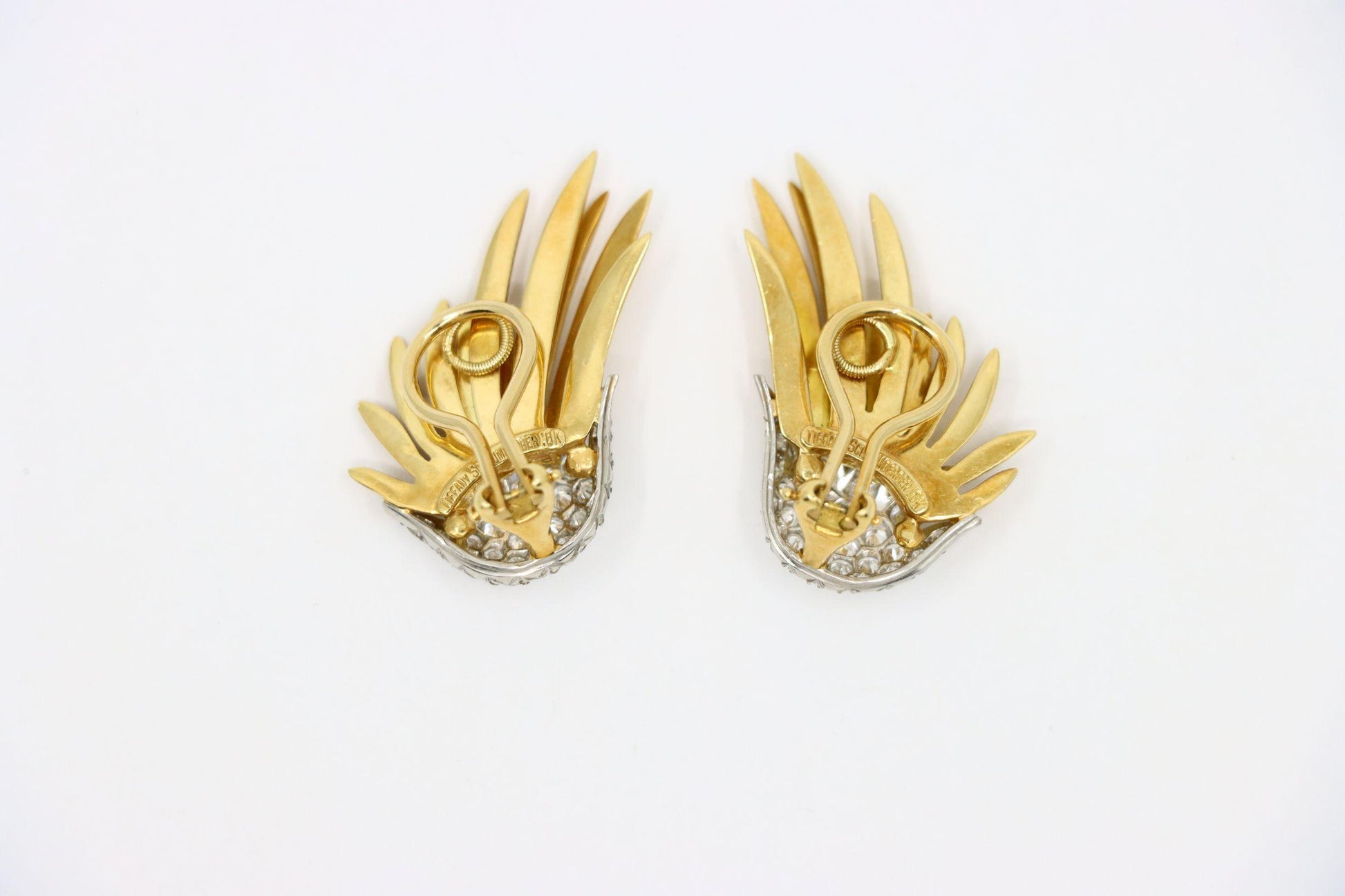 Tiffany & Co. 18K Gold Jean Schlumberger Flame Earrings