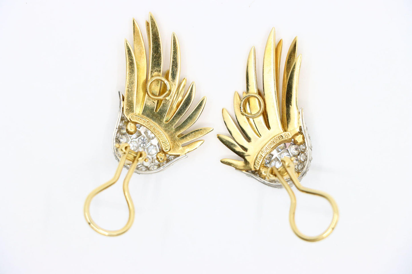 Tiffany & Co. 18K Gold Jean Schlumberger Flame Earrings